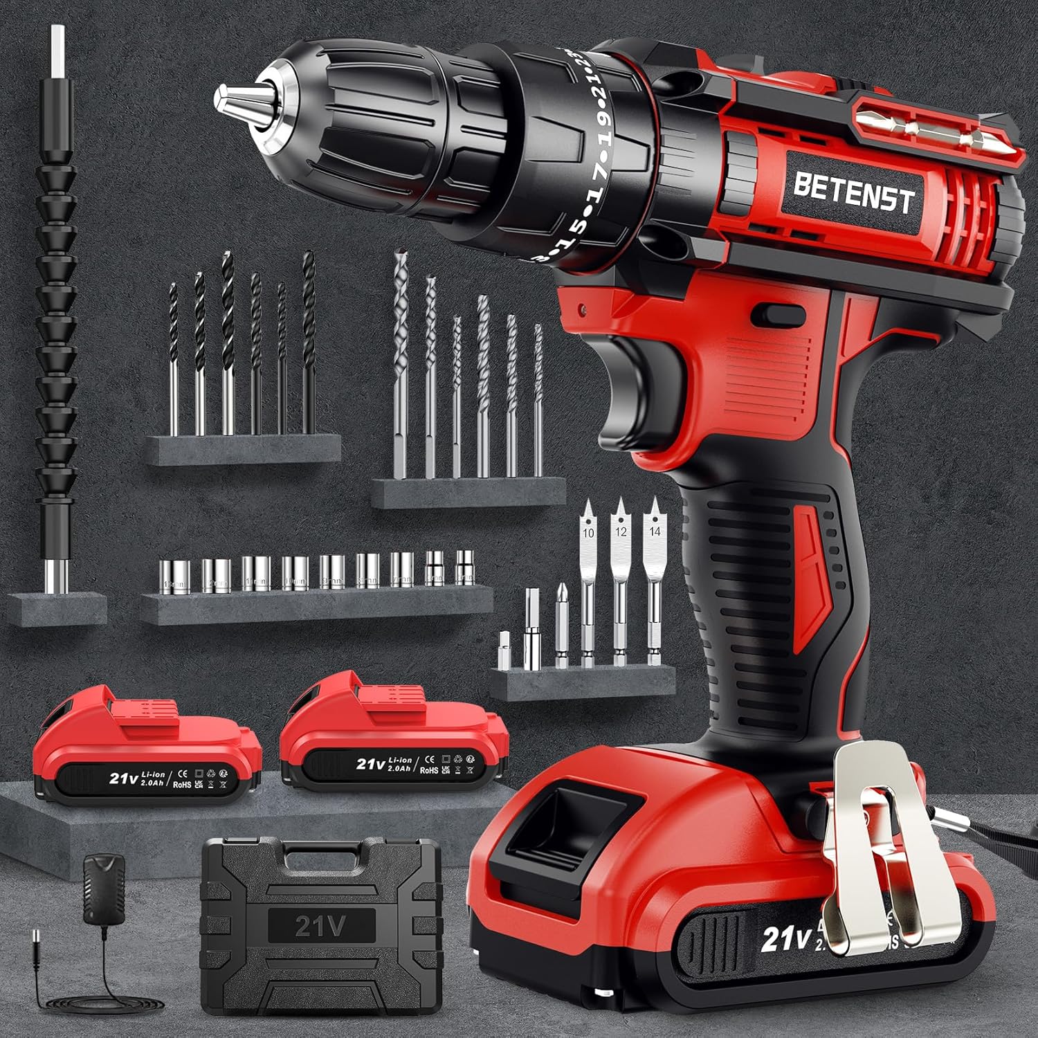 Betenst Trapano Avvitatore a Batteria 21V - immagine 1