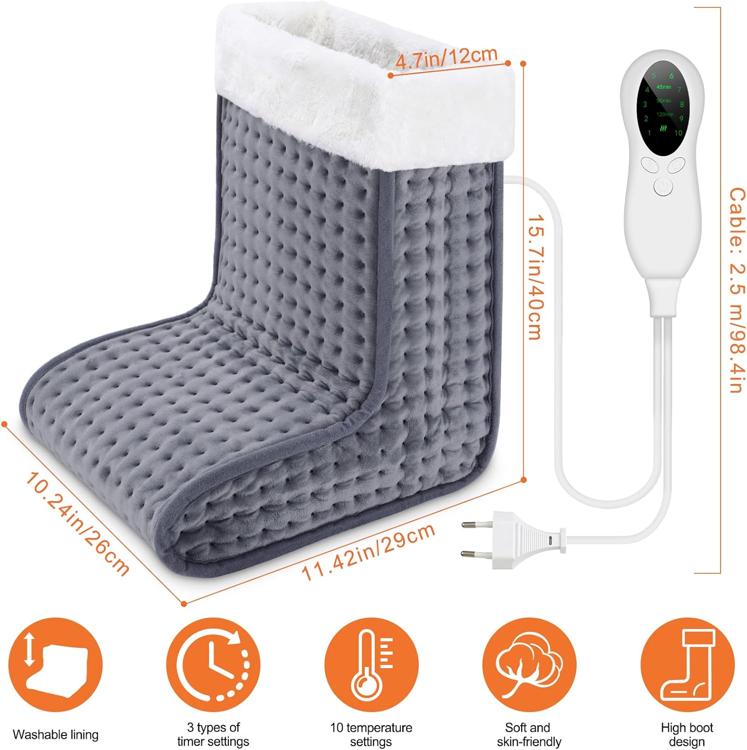 Biutee Riscaldatore Elettrico per Piedi e Polpacci - immagine 2