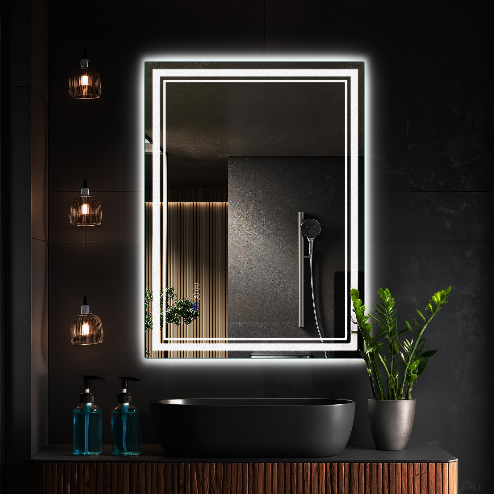 Sanitemodar Specchio da Bagno Illuminato 60x80cm