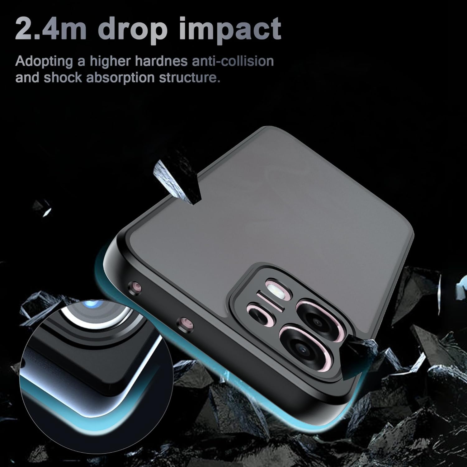 Cover per OPPO A6 Pro 5G - Flessibile e Acrilico - immagine 3