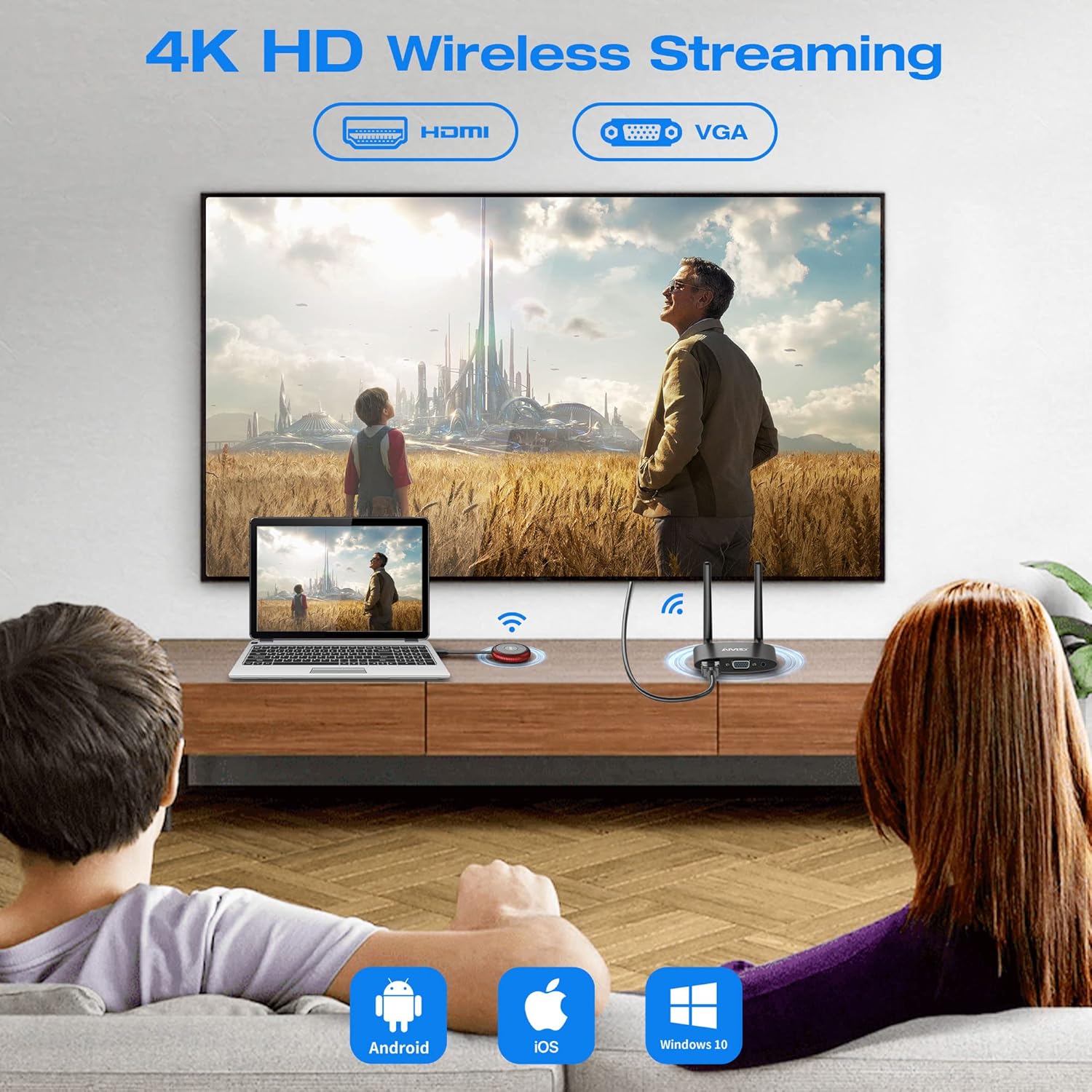 Mpiolife Trasmettitore e Ricevitore HDMI Wireless 4K 5G - immagine 2