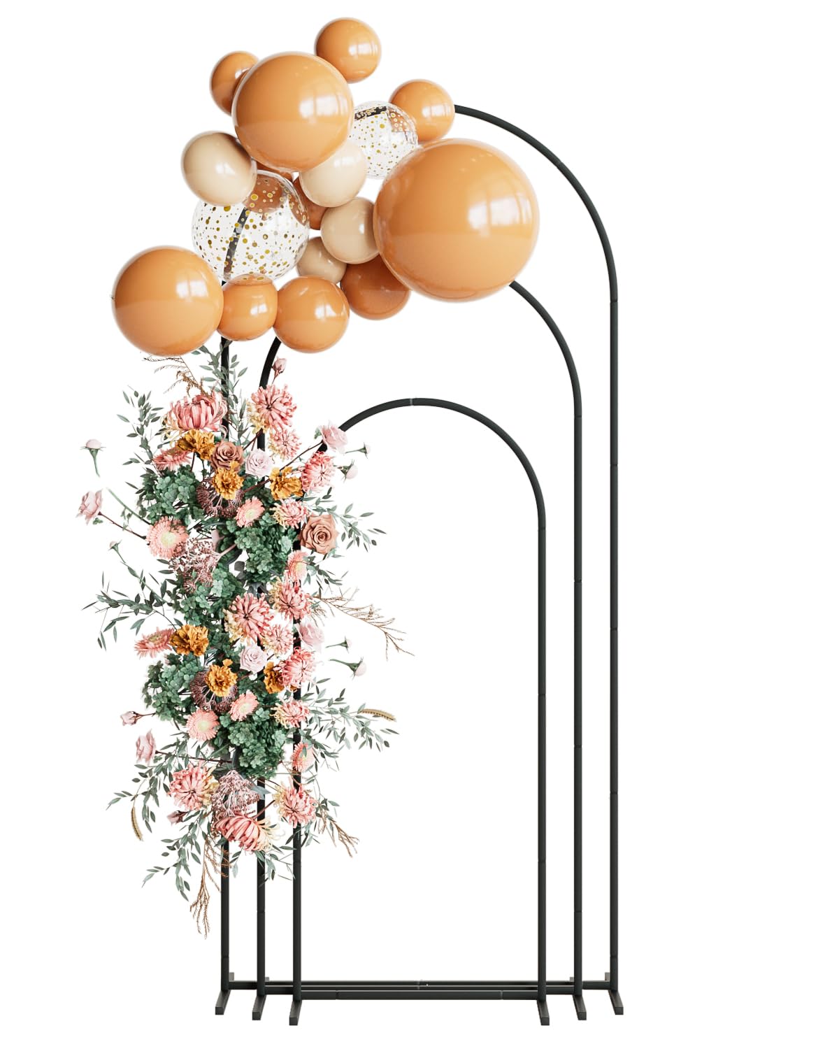 Arco di Nozze Set di 3 in Metallo Nero