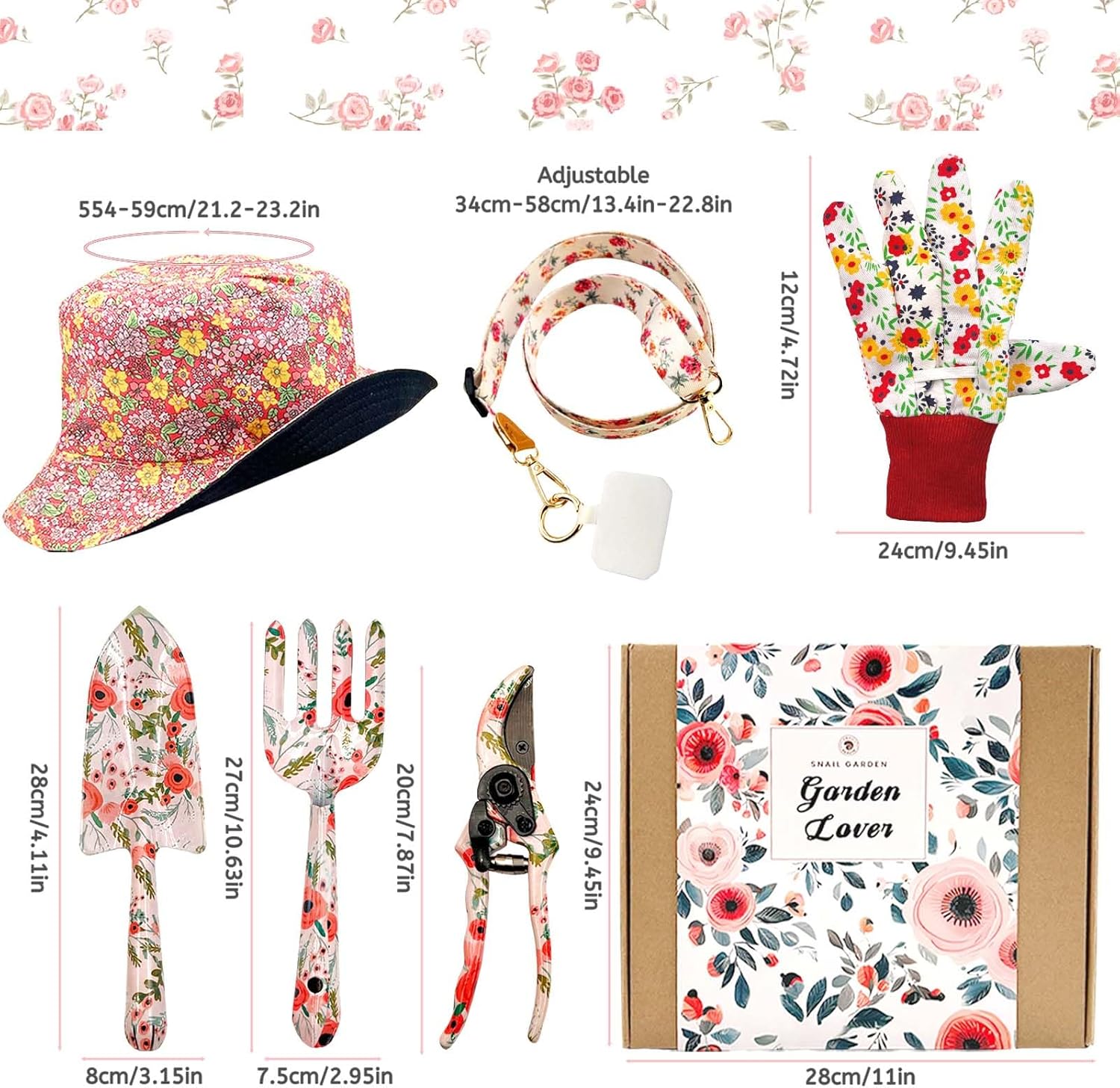 Snail Garden Set da Giardinaggio 7 Pezzi - immagine 2