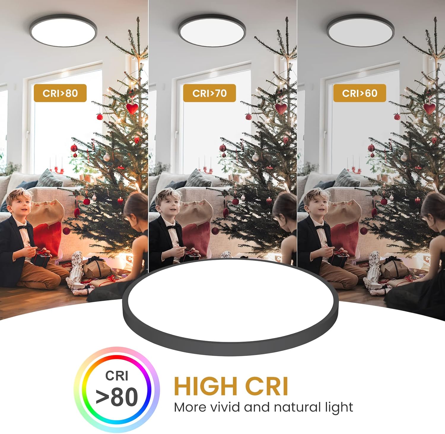 Otren Plafoniera LED Soffitto 48W Rotonda 4000K - immagine 4