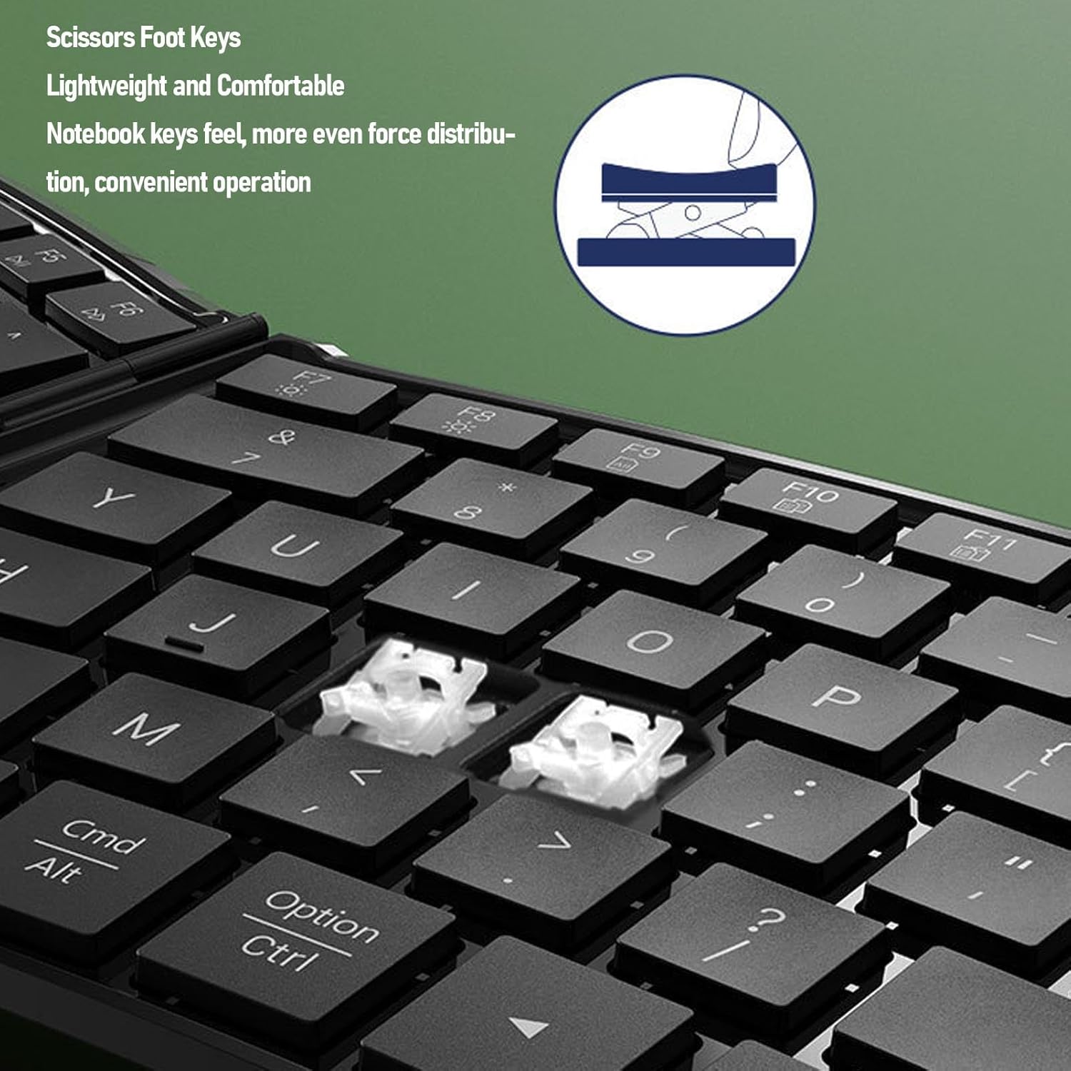 Tosuny Tastiera Ergonomica Piegabile Bluetooth 5.0 - immagine 5