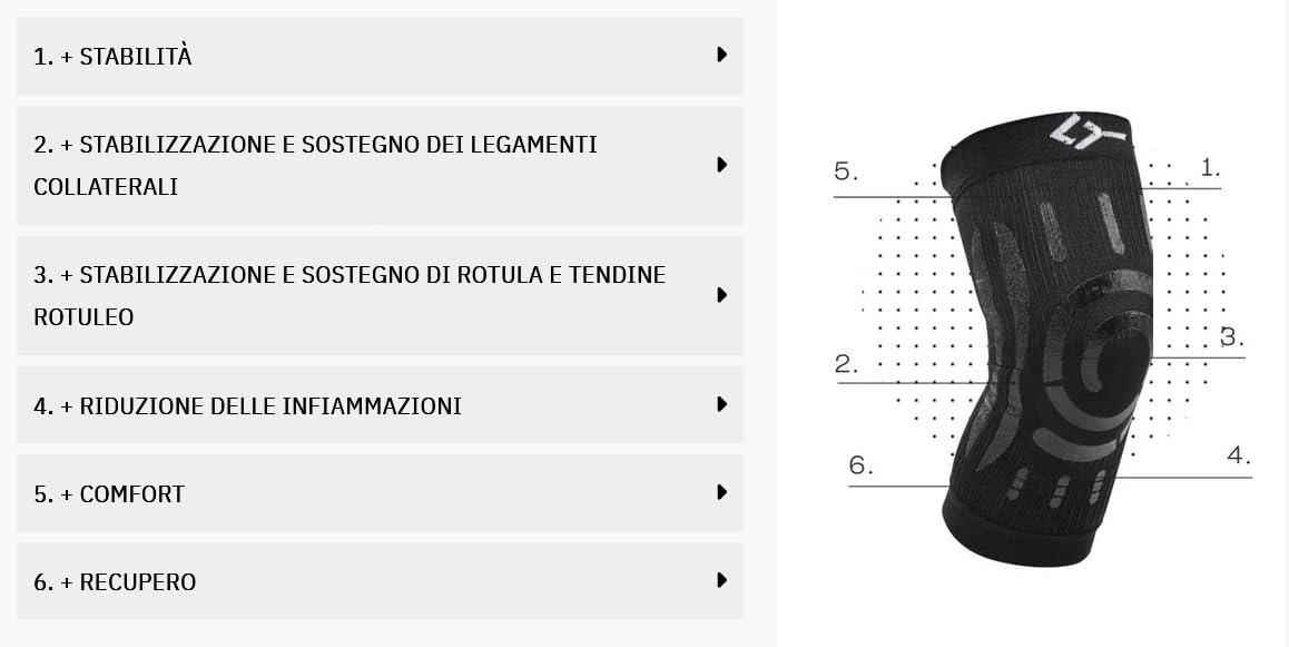 Floky Knee Support - Ginocchiera Biomeccanica Multisport - immagine 4