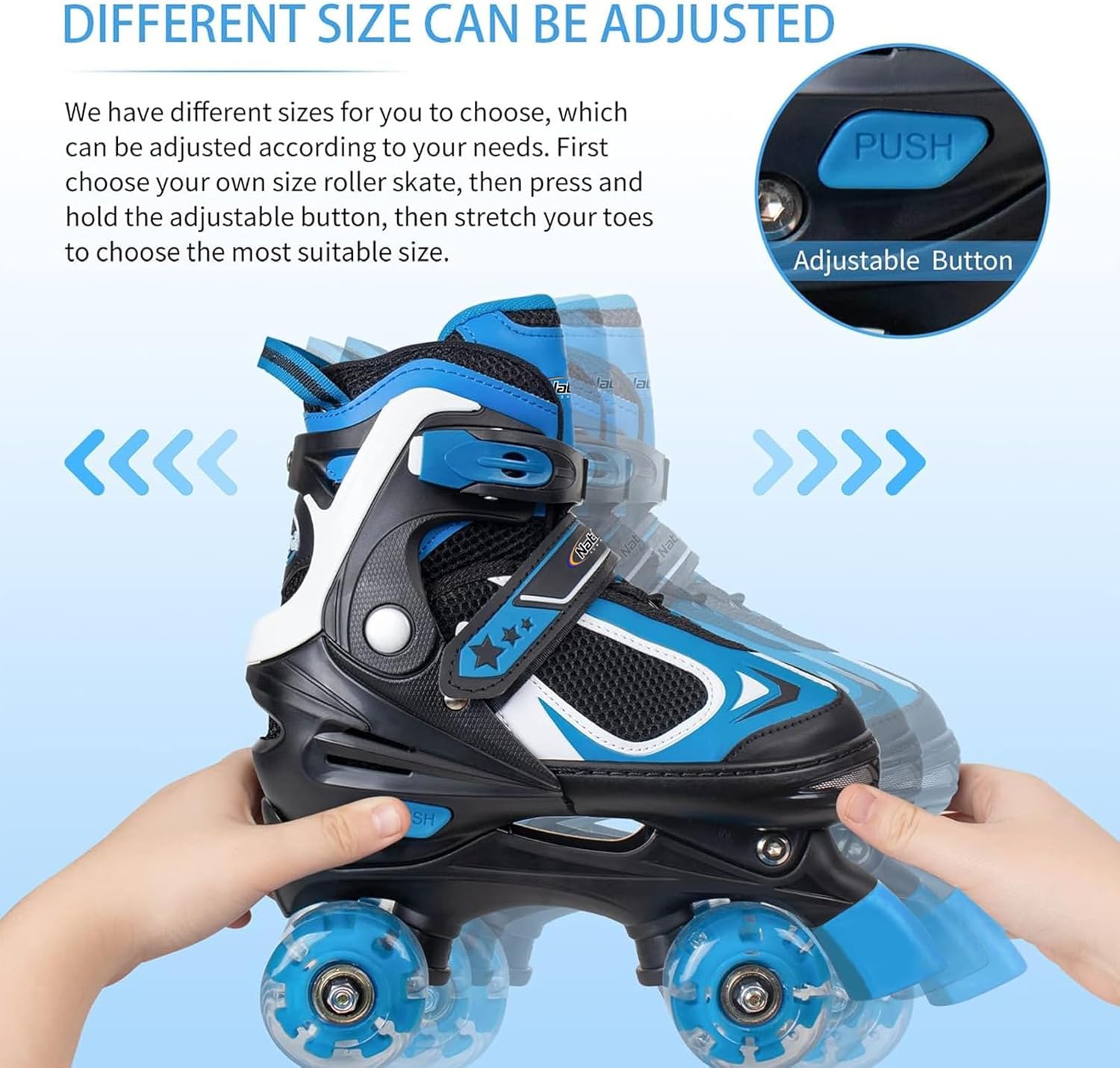 Nattork Pattini a Rotelle Regolabili per Bambini - immagine 4