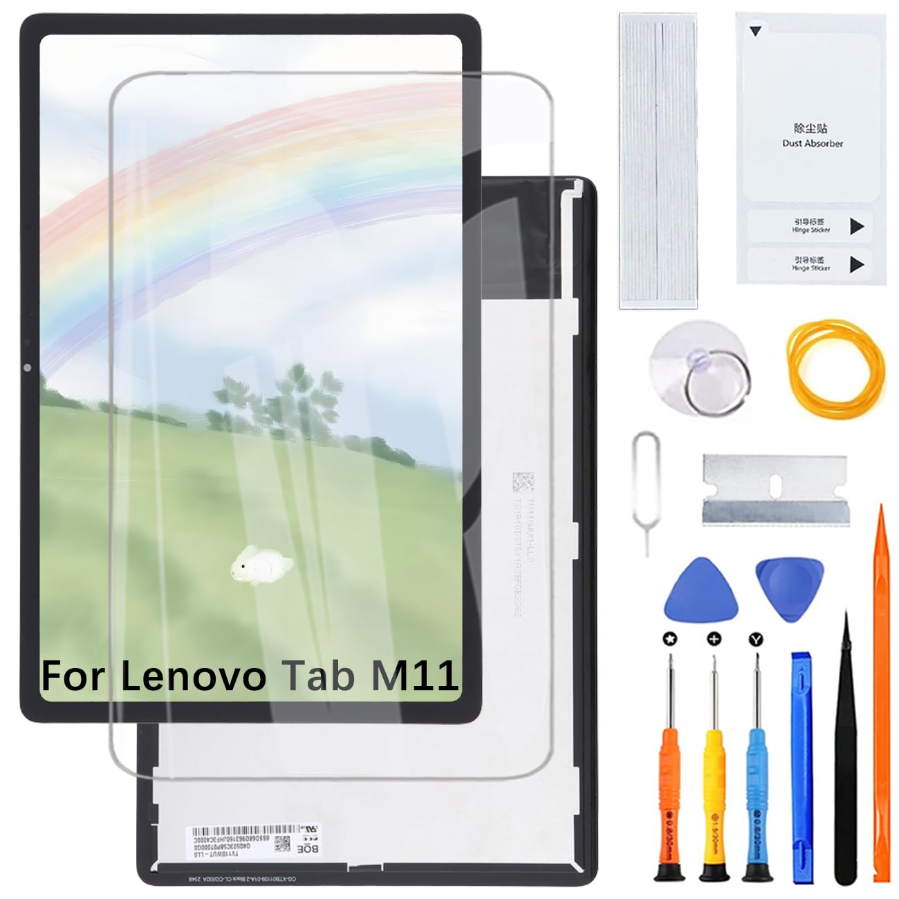 Schermo di ricambio per schermo LCD Lenovo Tab M11 da 11 pollici TB330FU con kit