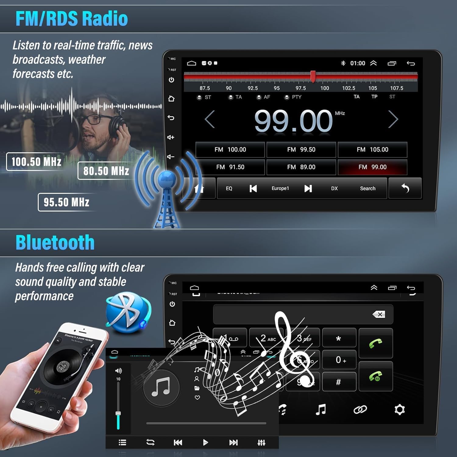 Autoradio Android 13 per Volkswagen Sharan 2012-2018 2+64G - immagine 6