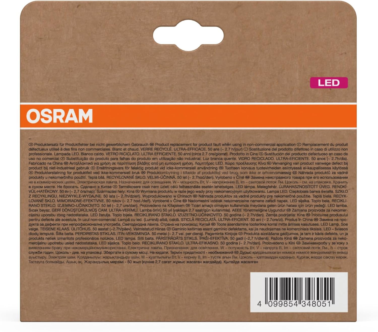 Osram Lampada LED Classic A100 Filament 7,2W E27 - immagine 4