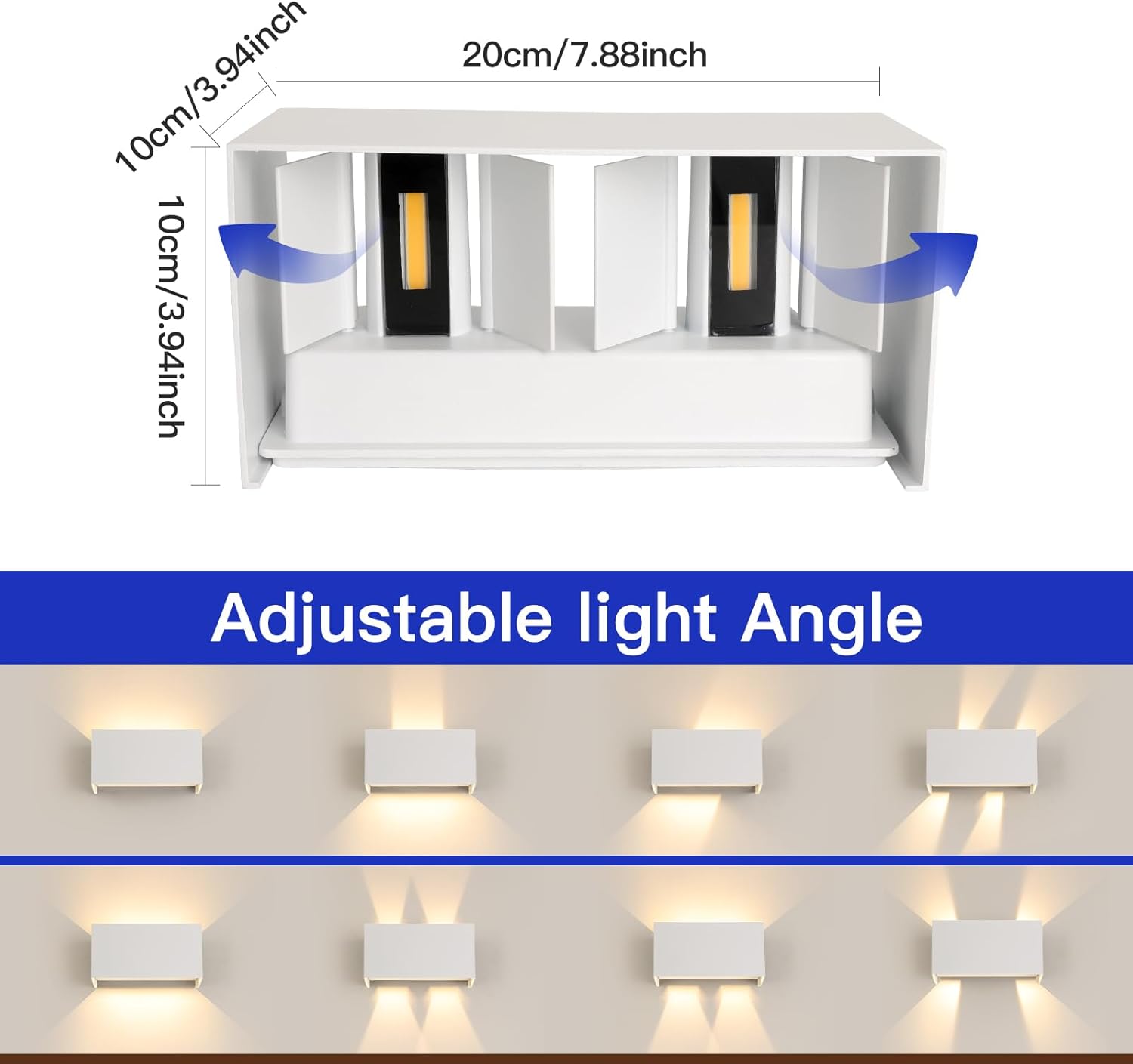 Wisdom Line Applique da Parete 25W IP65, Bianco - immagine 4