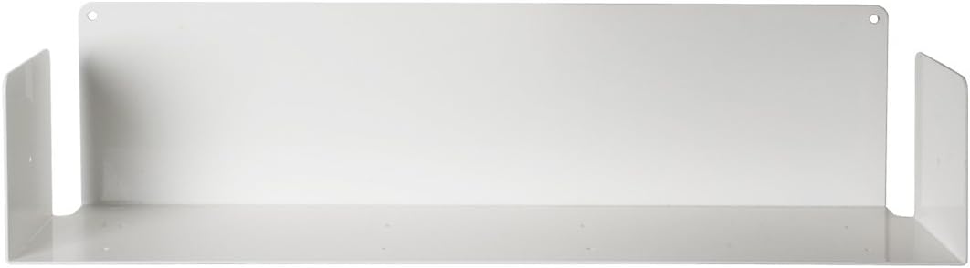 TEEbooks MENSOLA Design a Muro - Acciaio - Bianco - L 60 cm, P 15 cm, H 15 cm