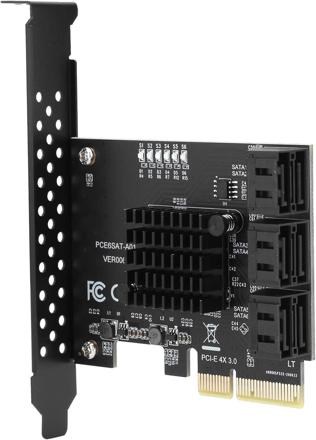 Scheda Espansione PCIE a 6 Porte SATA3.0 ASMedia ASM1166 - immagine 6