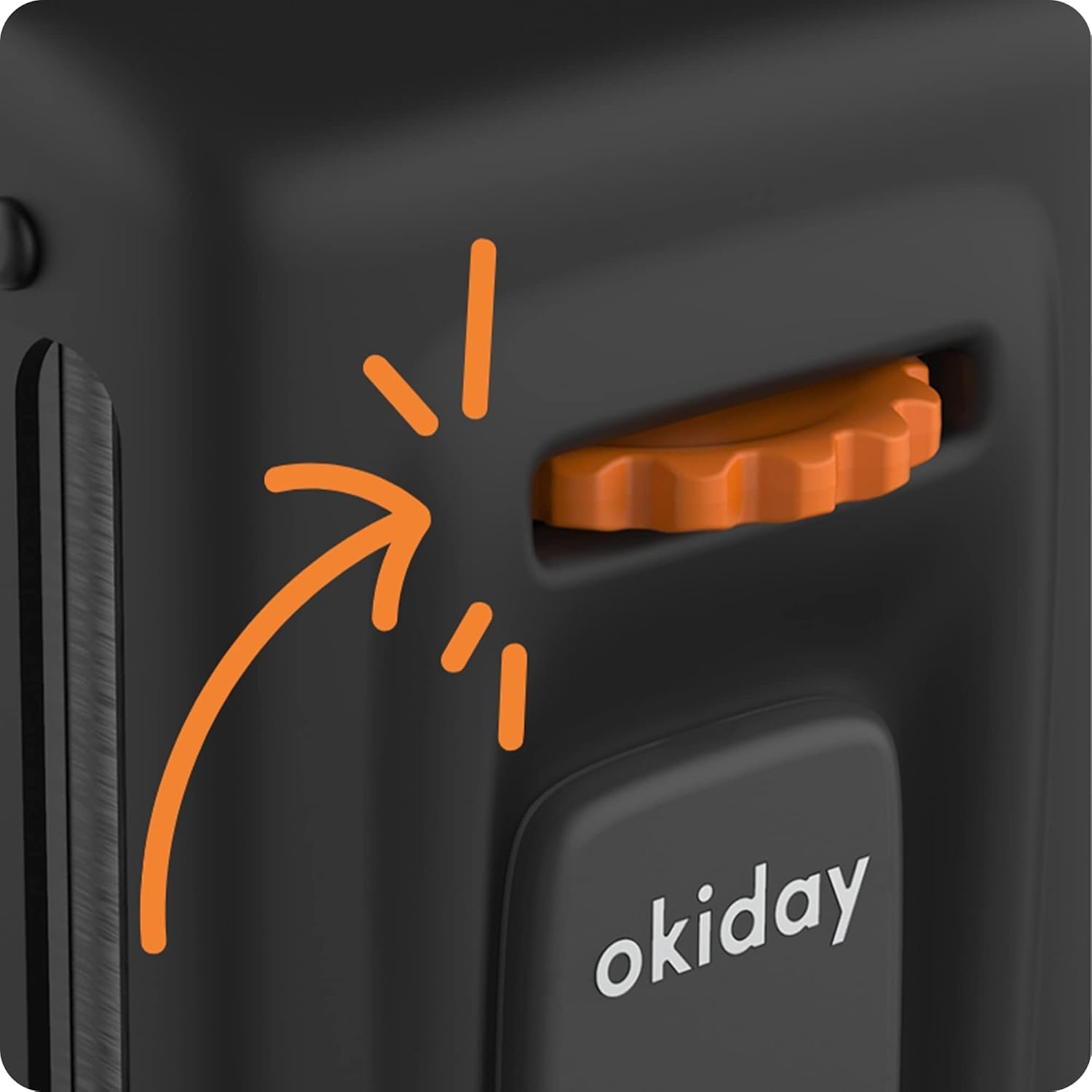 OKIDAY Poggiapiedi per seggiolini auto - arancione per sedili auto 15-36 kg - immagine 8