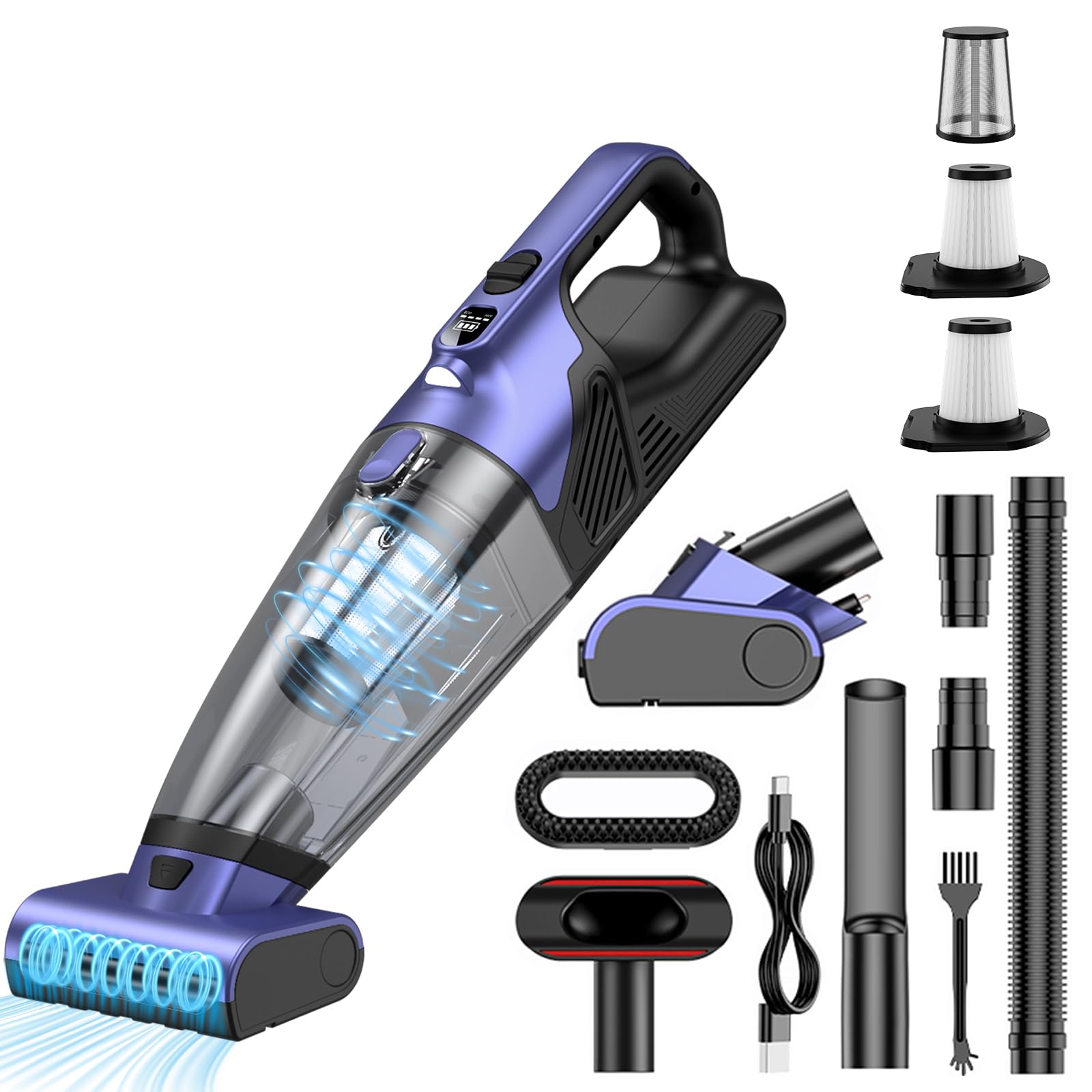 Vankarr Aspirabriciole Senza Fili Potente 17000pa