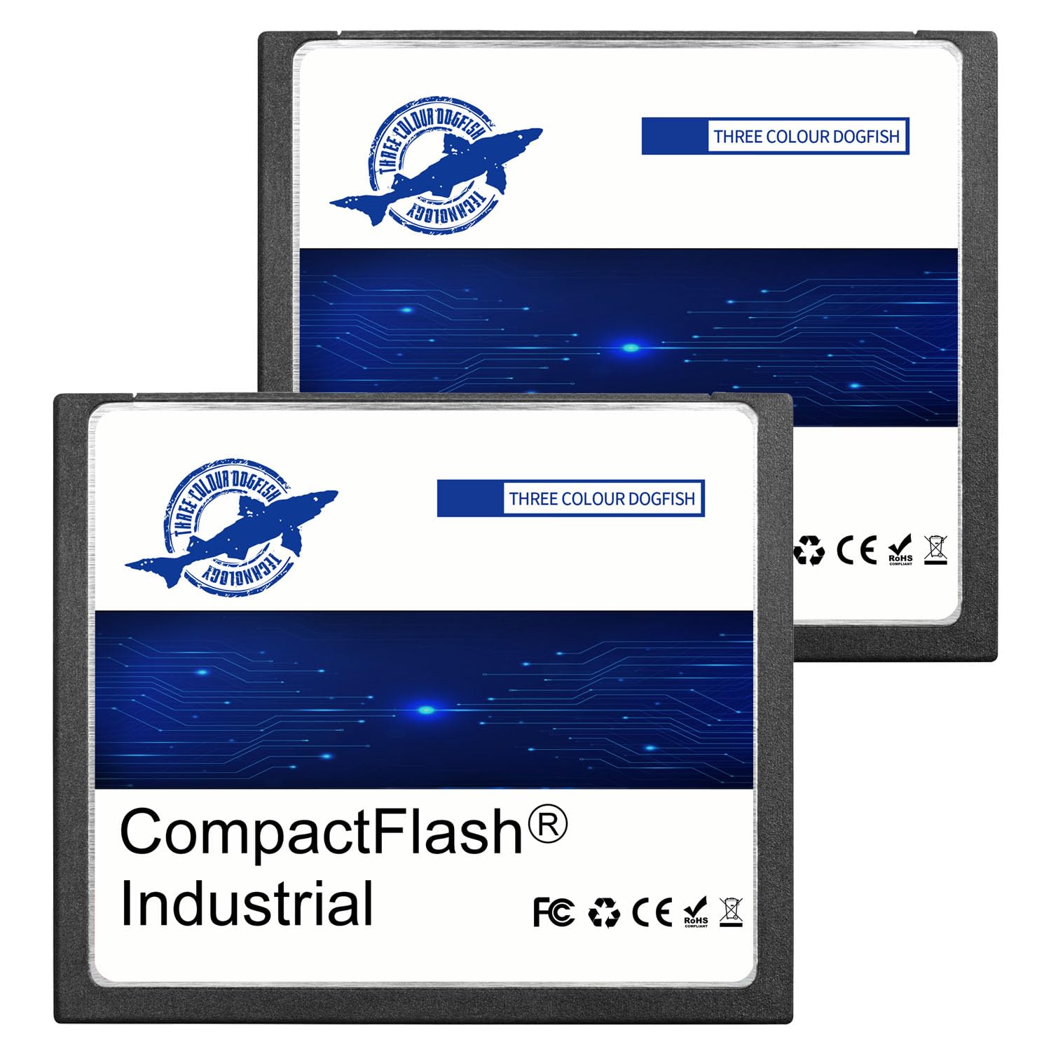 Dogfish Compact Flash Card 2GB 2Pack Industriale