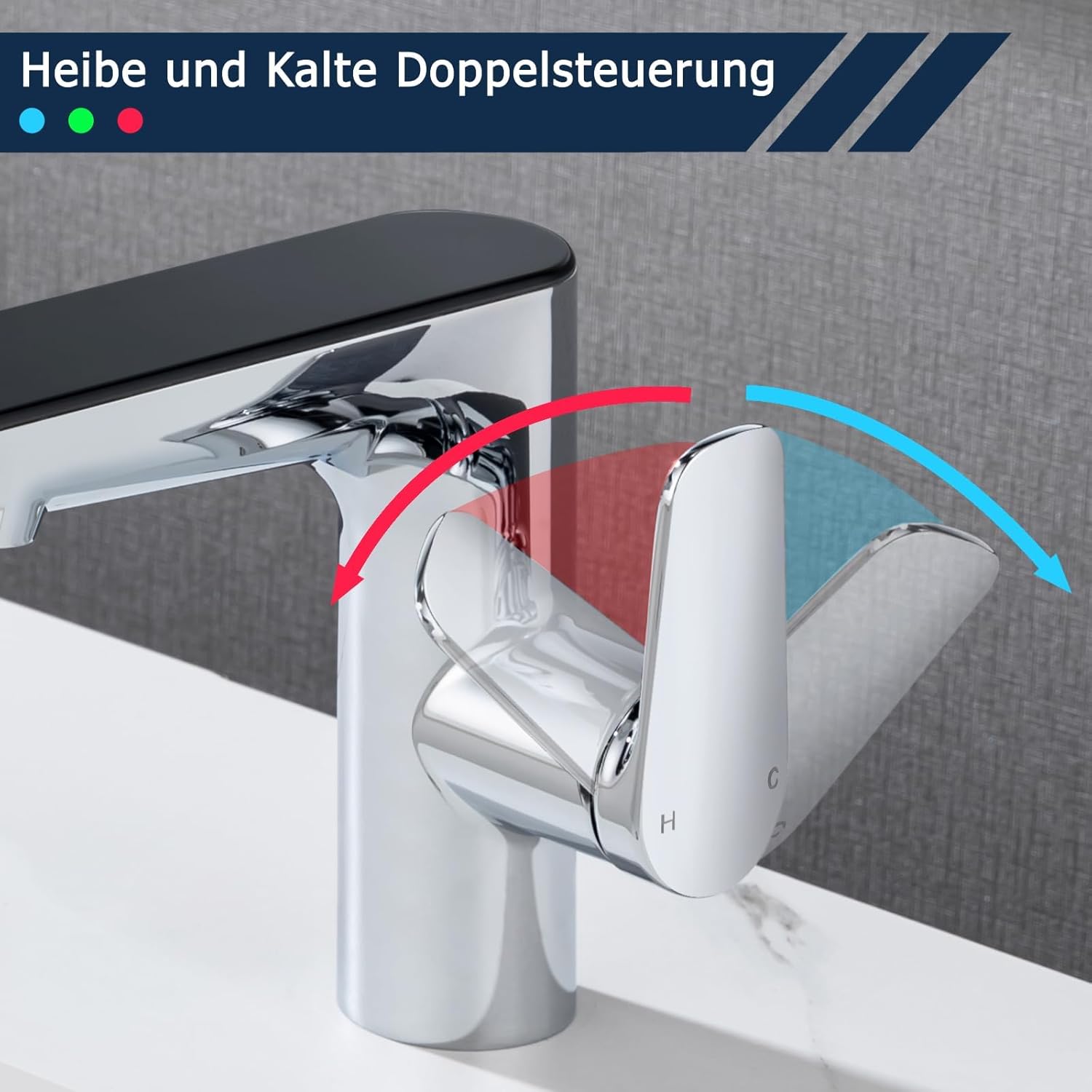 Detbom Rubinetto Lavabo Smart con Display LED - immagine 3