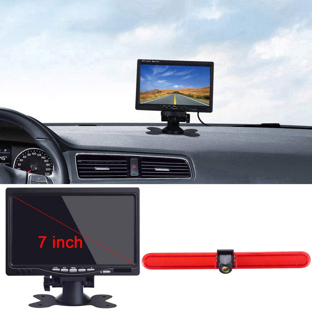 Telecamera Posteriore CMOS con Monitor LCD 7" per VW T5/T6