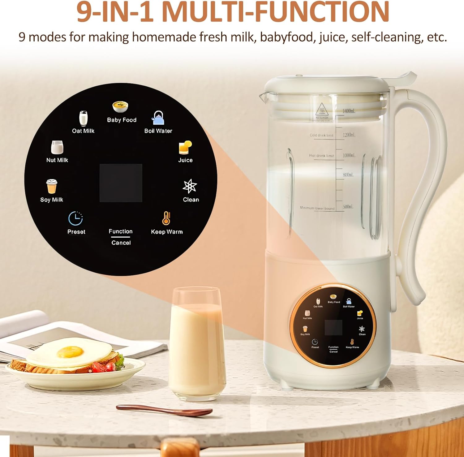 Macchina per Latte di Soia Automatica 1,4L - immagine 2