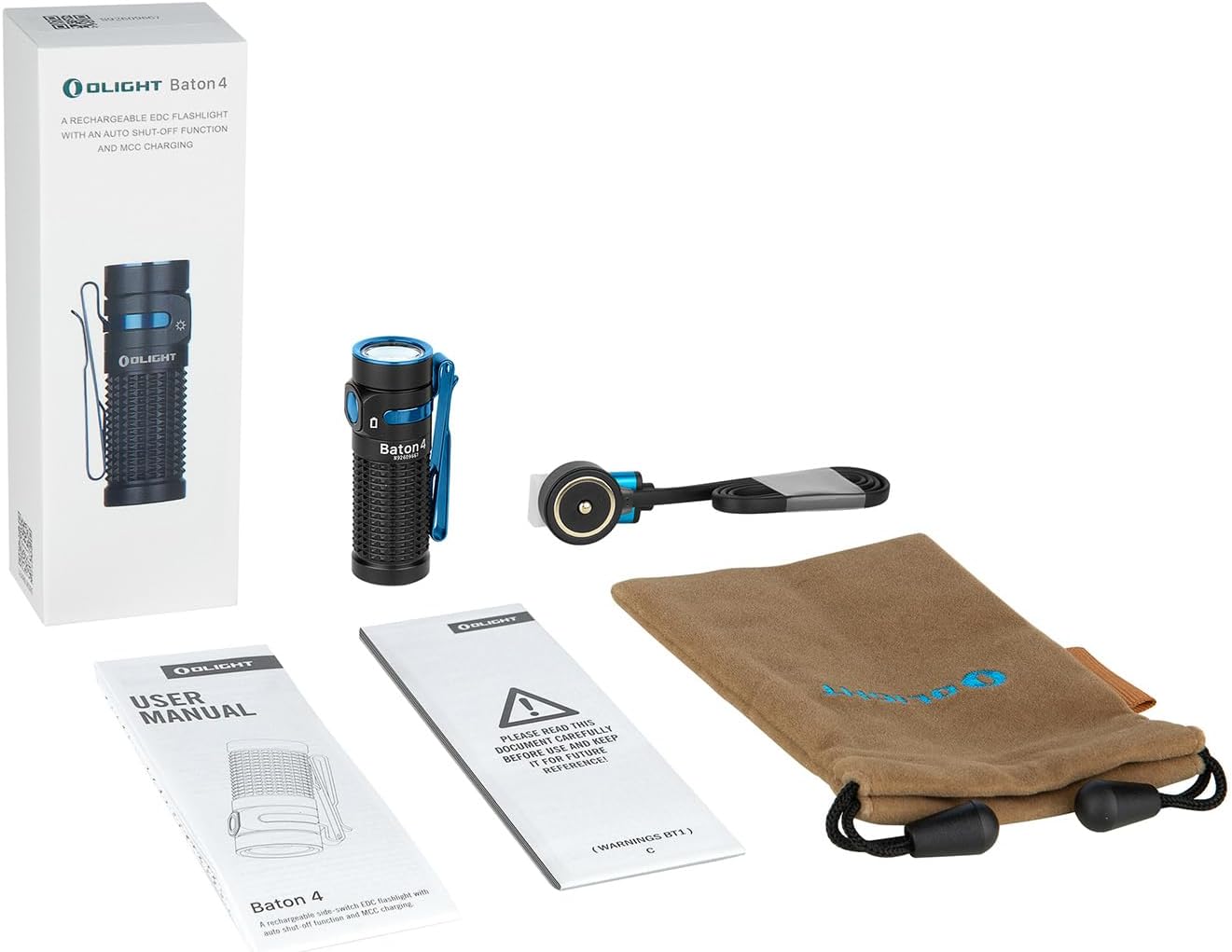 OLIGHT Baton 4 Standalone - Torcia Tascabile EDC 1300 lm, Nero - immagine 4