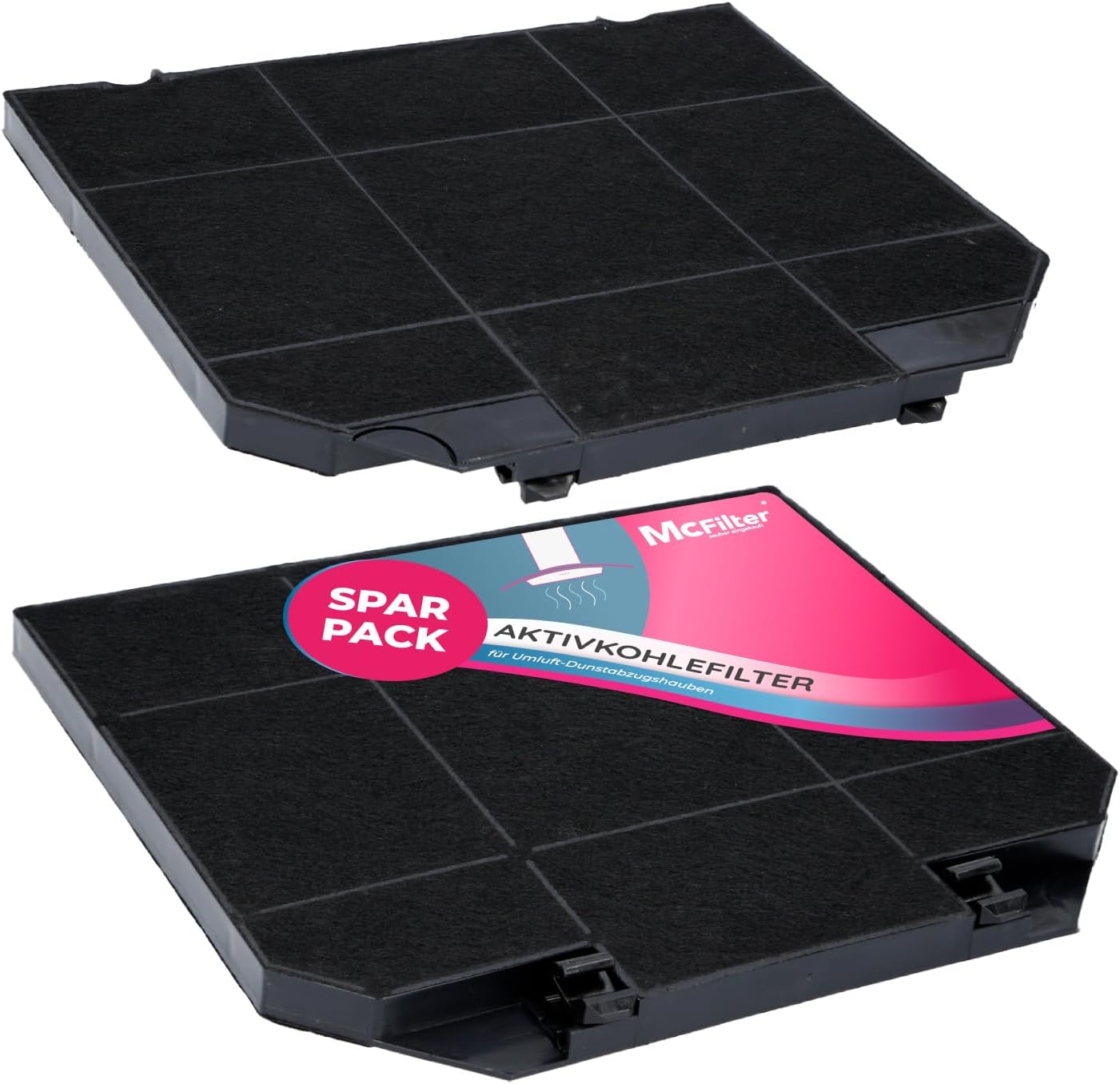 Mcfilter - 2x Filtri a Carbone Attivo per Cappa Cucina - immagine 1