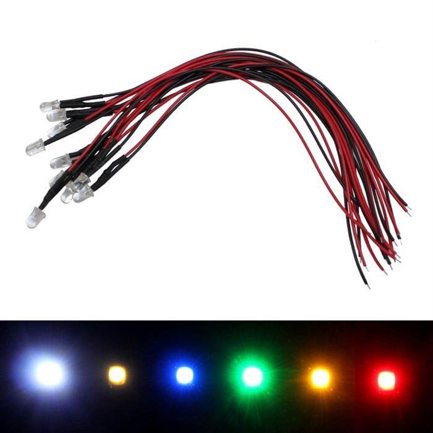 Lumonic 50x LED superluminosi di tipo 3mm - LED alta potenza da saldare ...