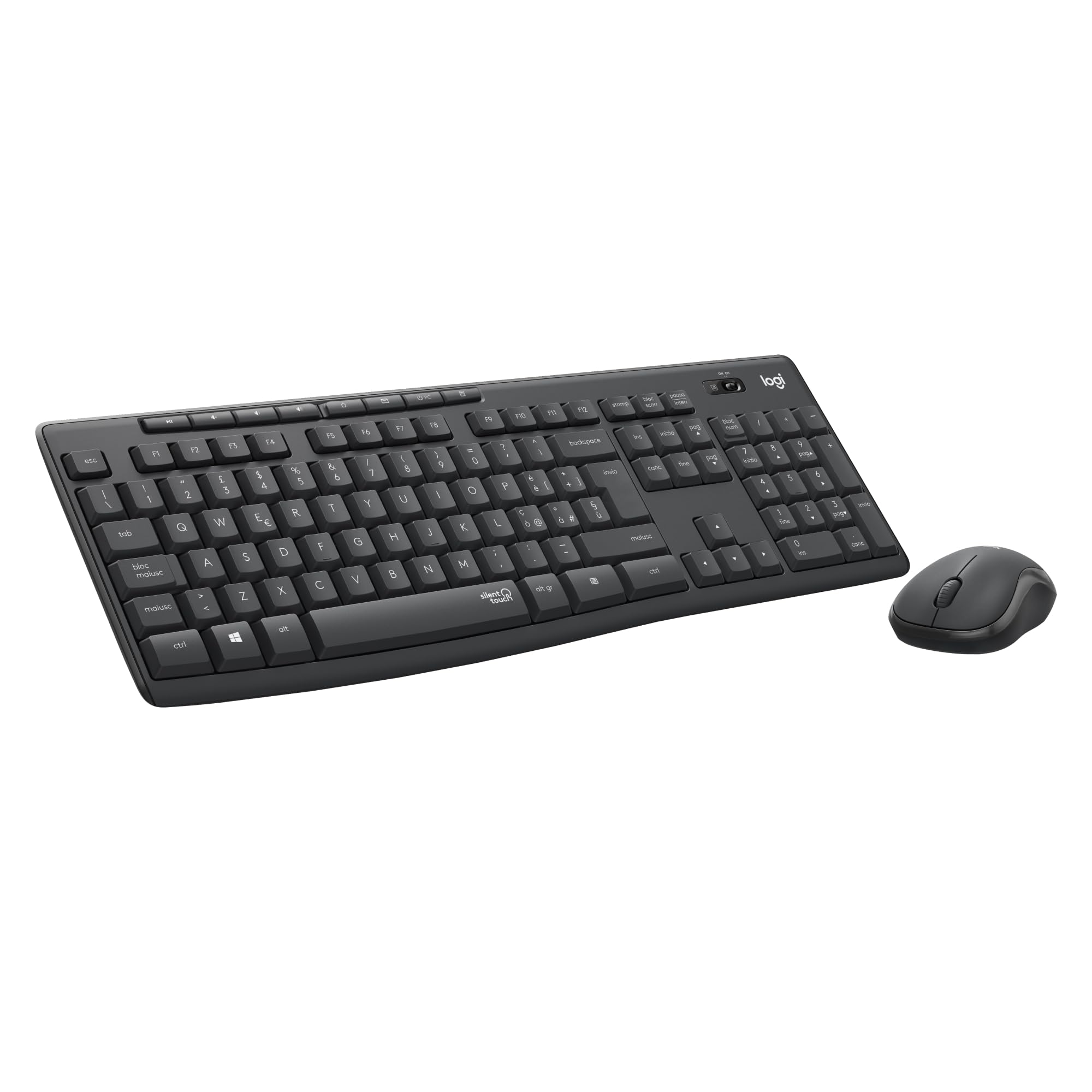 Logitech MK295 Silent Wireless Combo Grafite