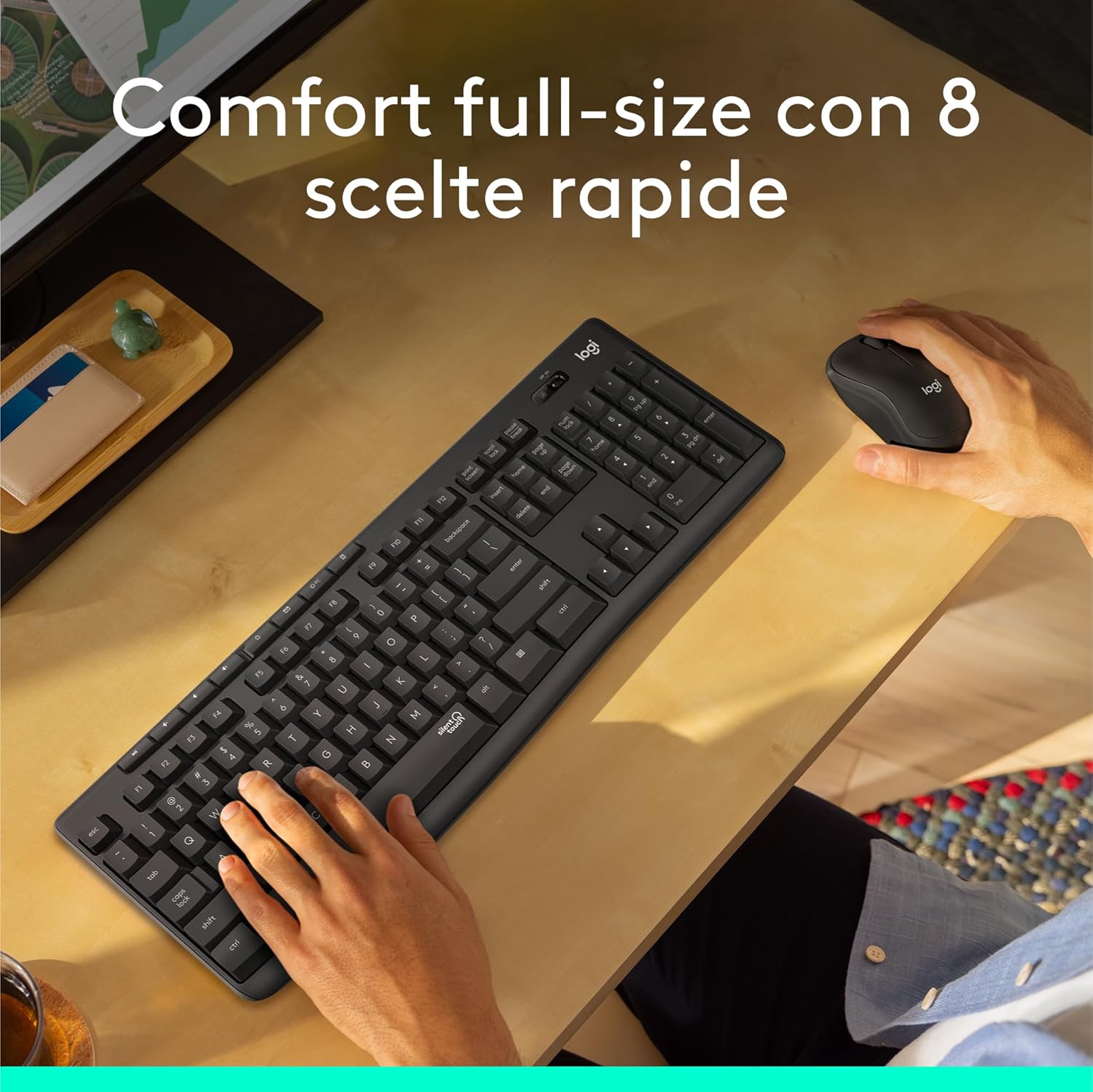 Logitech MK295 Silent Wireless Combo Grafite - immagine 3