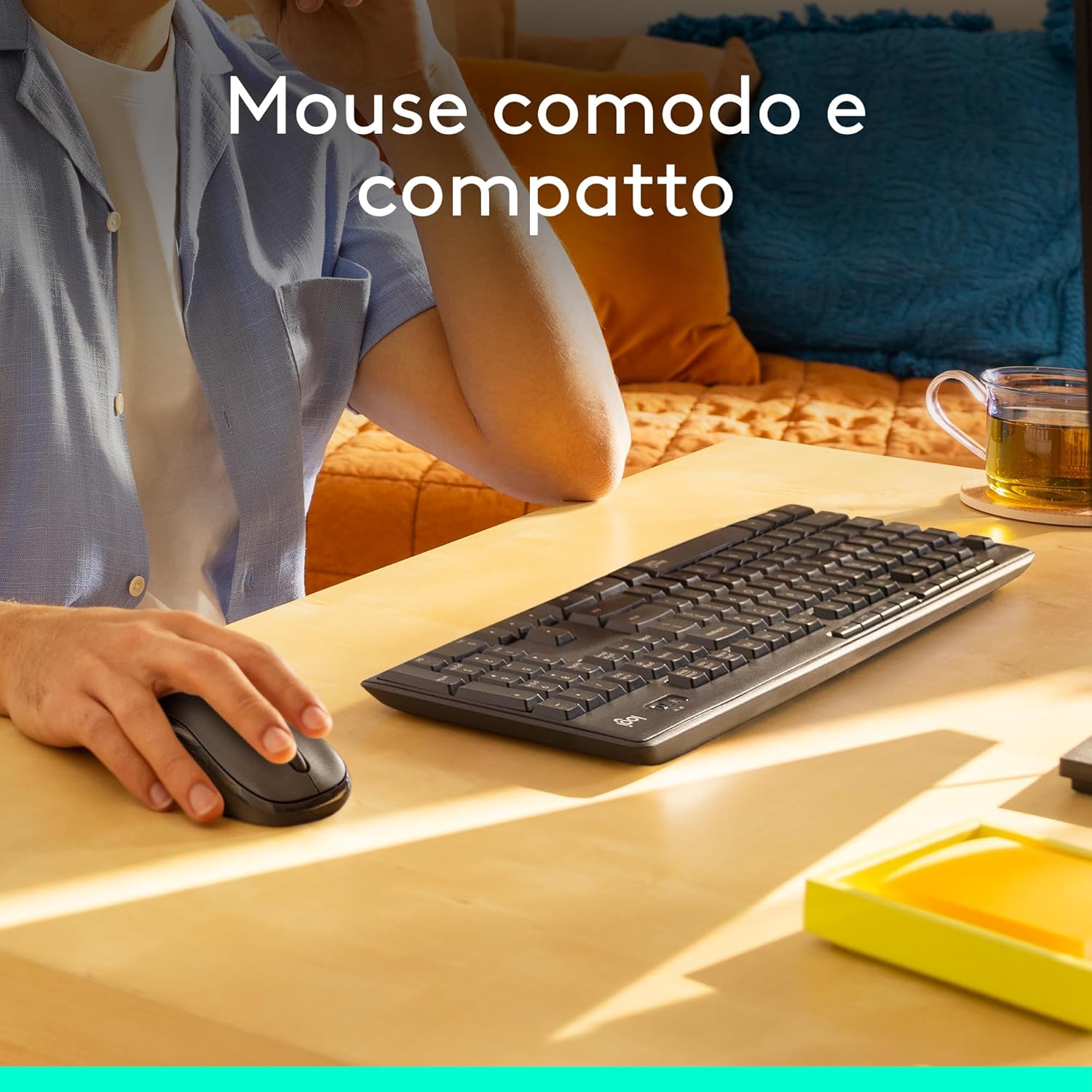 Logitech MK295 Silent Wireless Combo Grafite - immagine 4