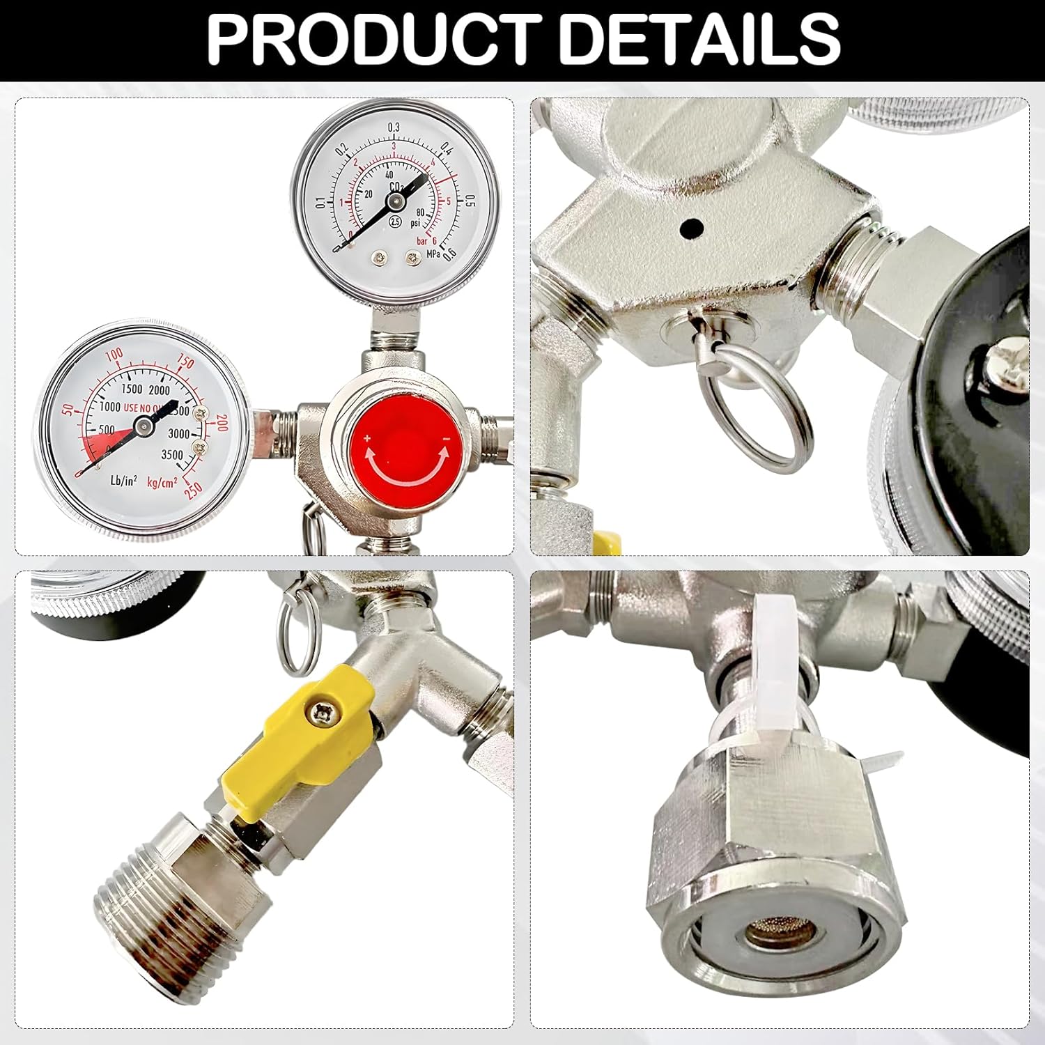 Riduttore di Pressione CO2 con Manometro - immagine 4