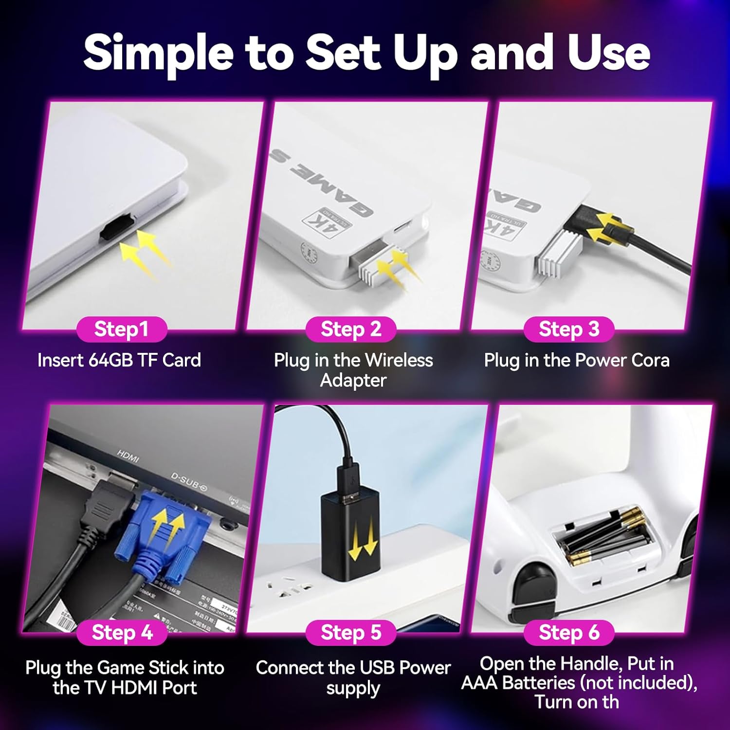 AGSTMG Console Retrò 4K HDMI con 40.000+ Giochi - immagine 3