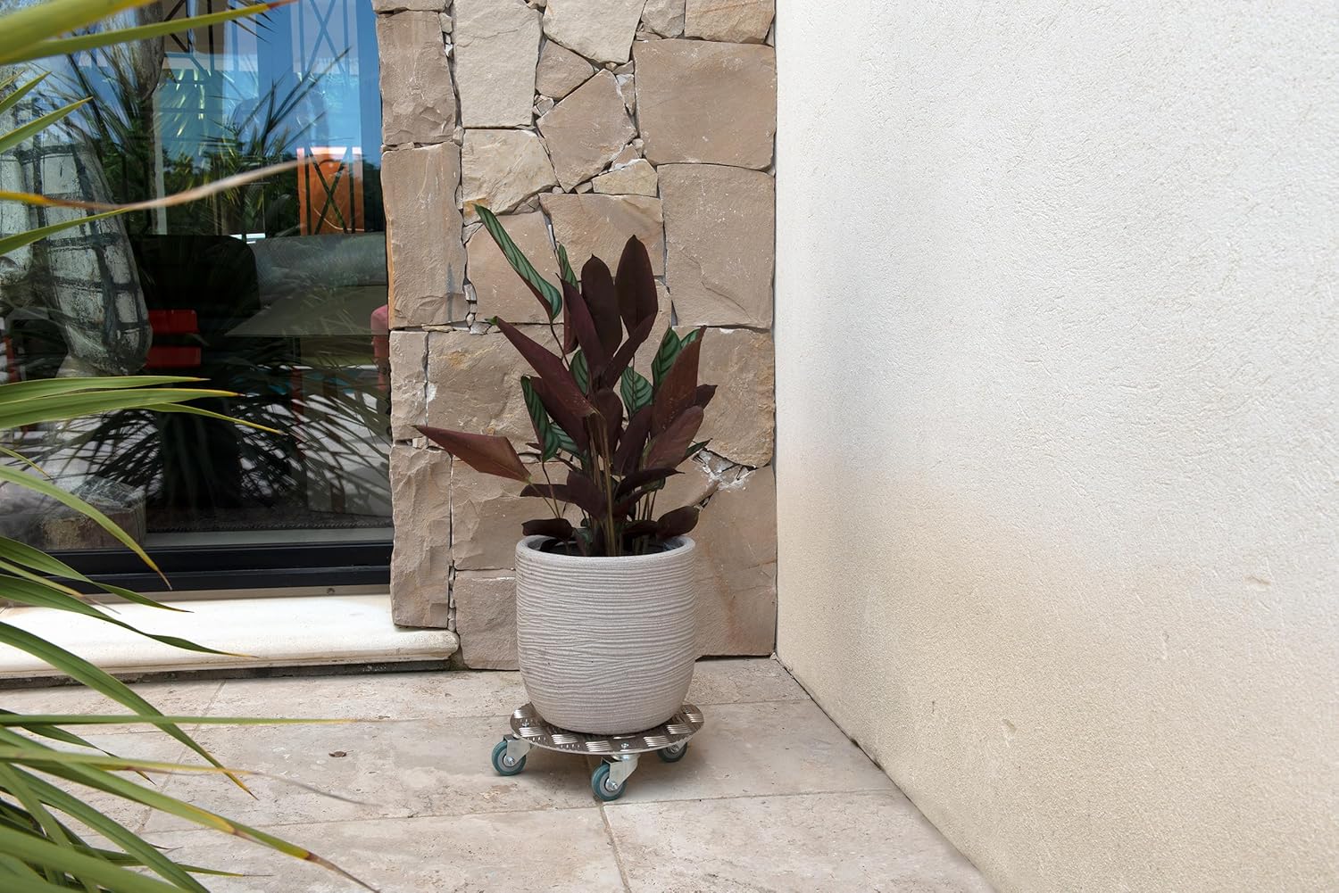 Roule Pianta in Alluminio Rotonda 30 cm, Alluminio - immagine 2