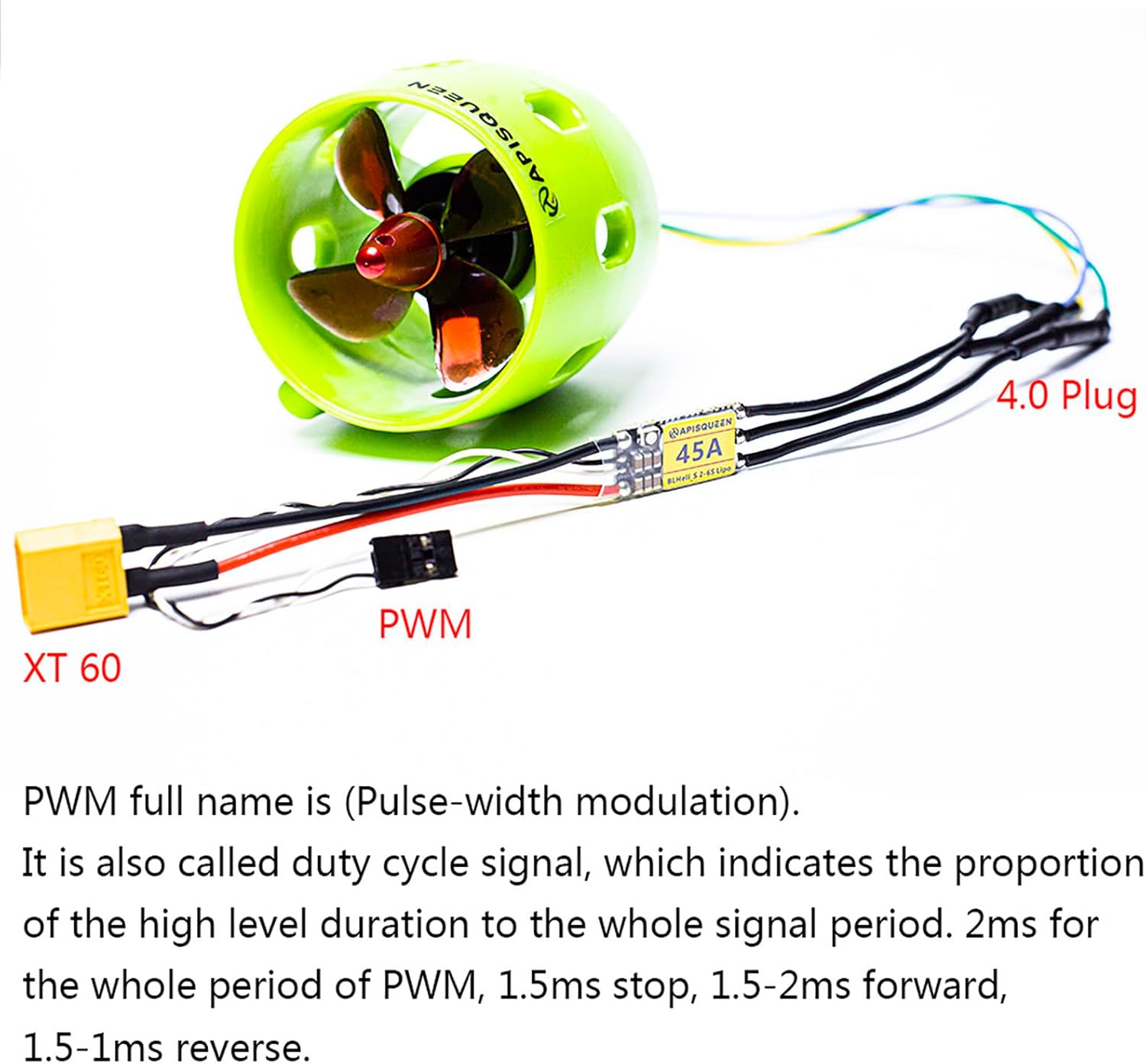 Propulsore Subacqueo U1 con ESC Bidirezionale 45A - immagine 3