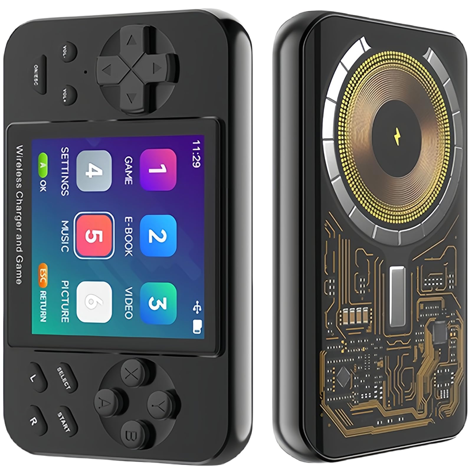 Console Retro Gaming Portatile 7 in 1, Grigio