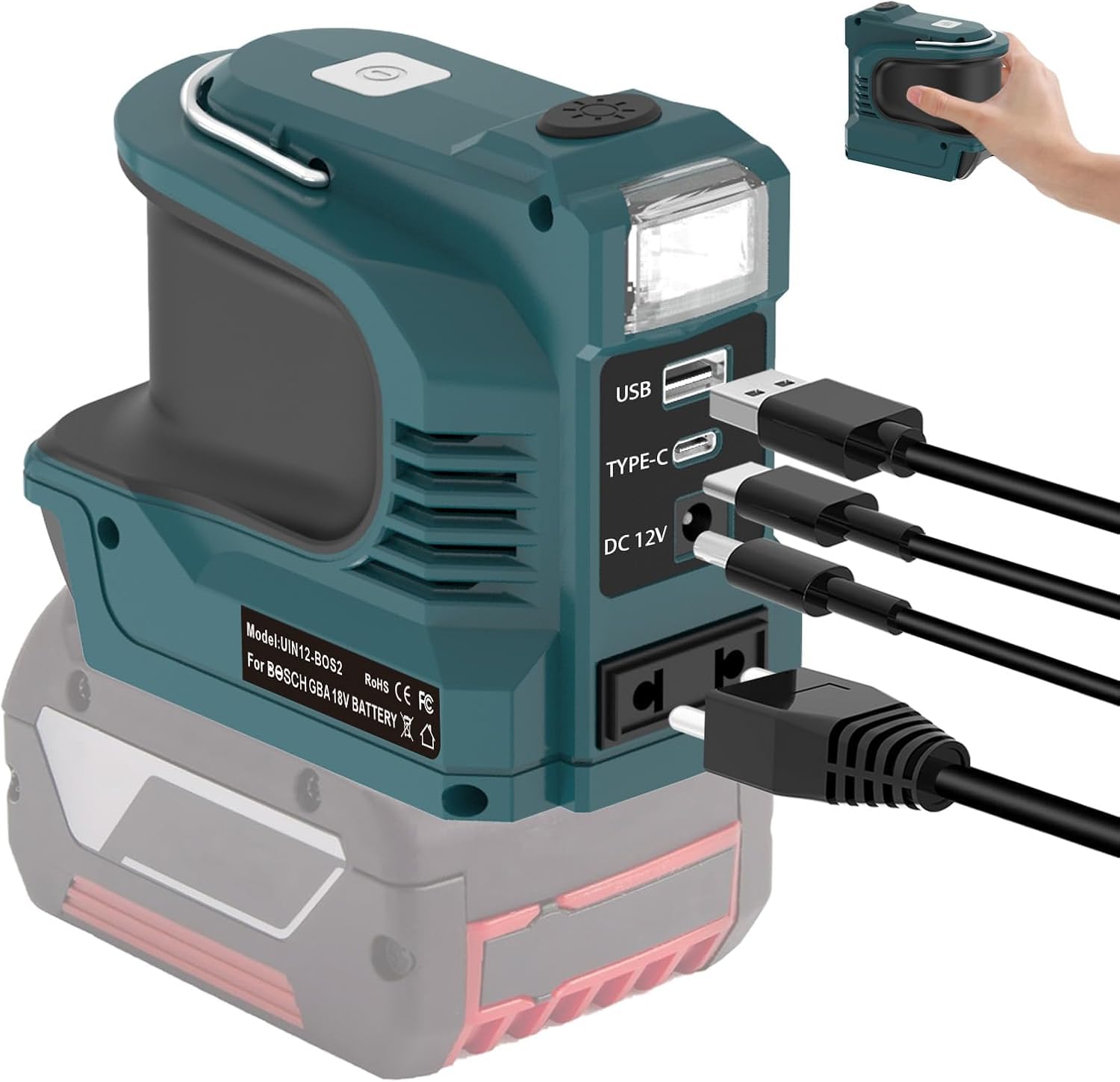 Inverter di alimentazione 220W per Bosch Professional 18V