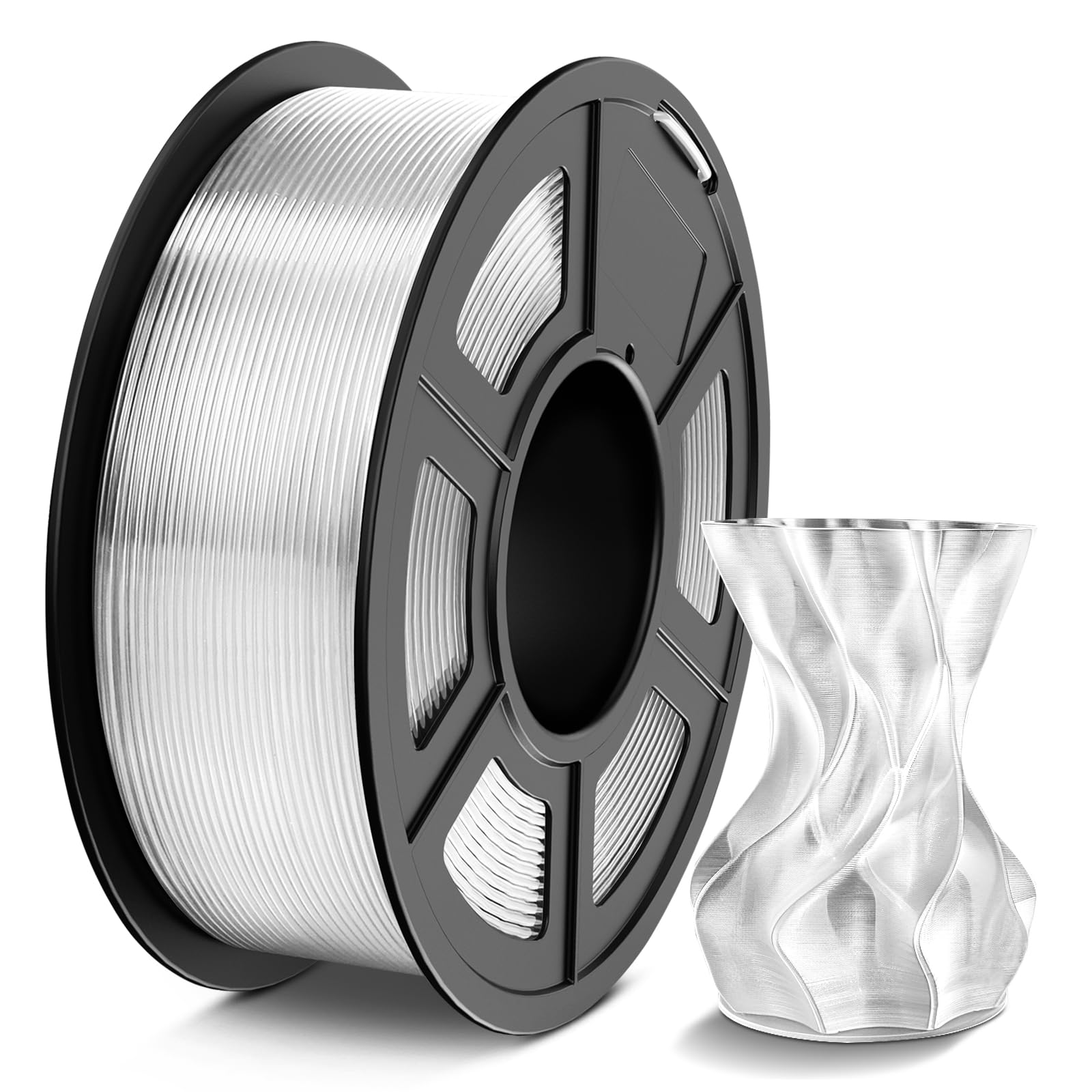 Tecbears Filamento PETG 1.75mm Trasparente 1kg