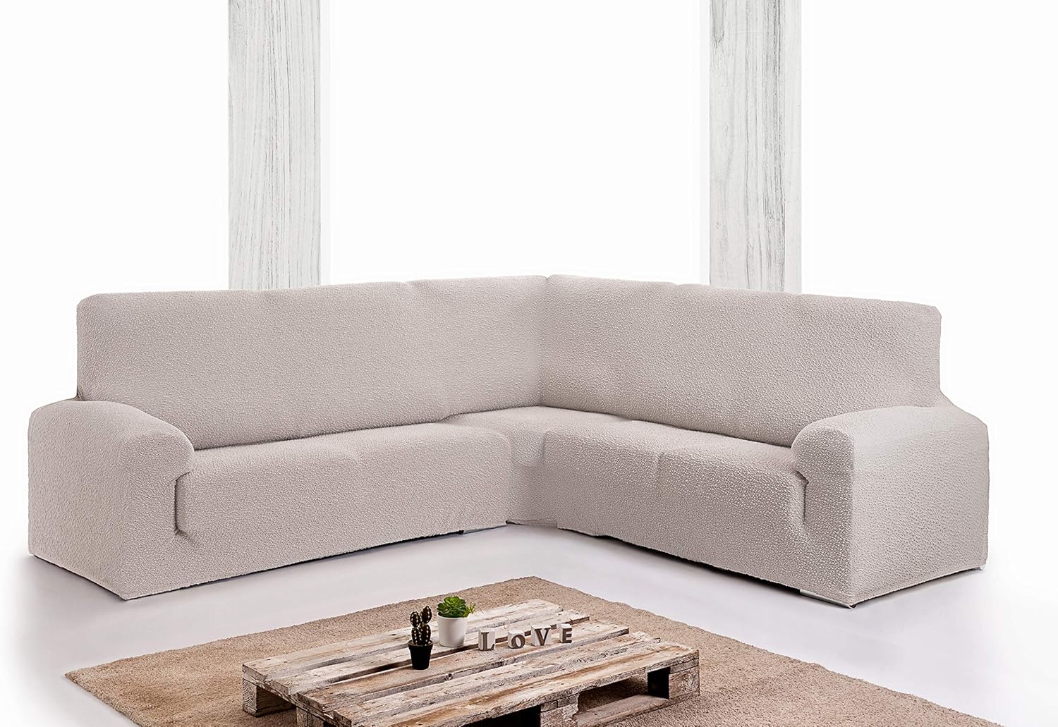 Eysa - Copridivano 600, colore: Grigio scuro - immagine 4