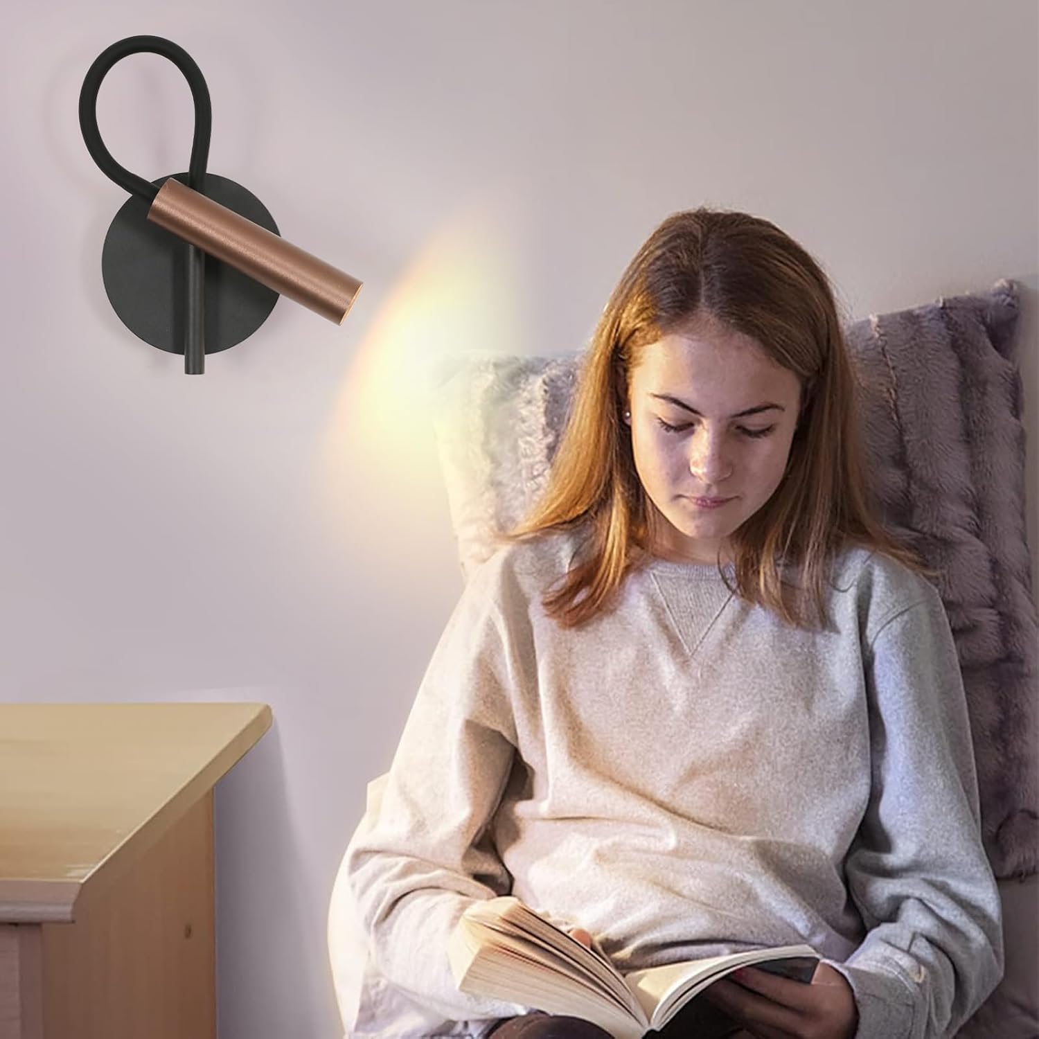 Applique da Parete 2 Pezzi con Braccio Flessibile - immagine 4