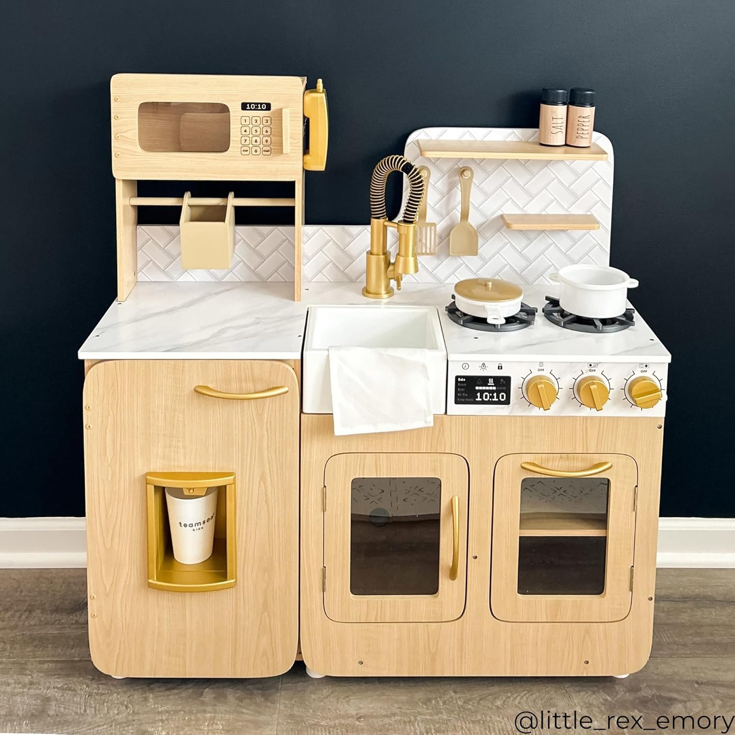 Teamson Kids Cucina Giocattolo Little Chef Cyprus, Rovere Marrone - immagine 8