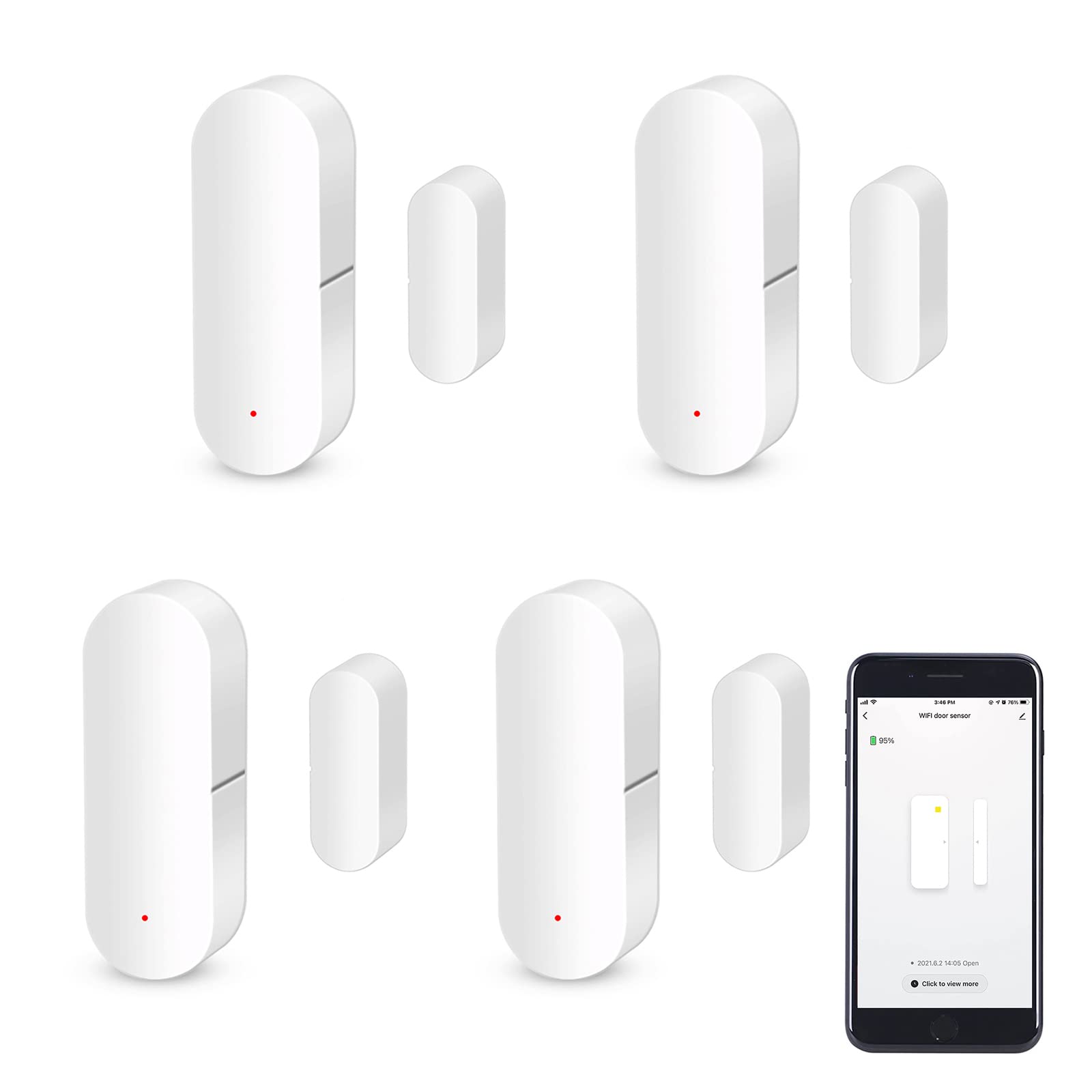Sensore Porta WiFi Smart - 4 Pack