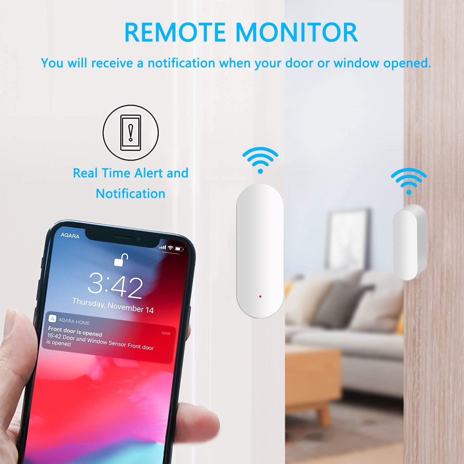 Sensore Porta WiFi Smart - 4 Pack - immagine 3