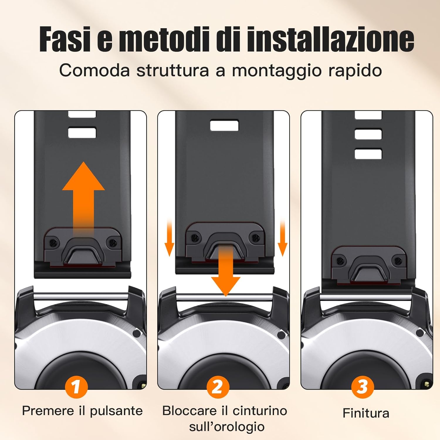 Cinturino per Garmin Fenix 5/5 Plus/6/6 Pro, Forerunner 935/945/955/965, 22mm Cinturino per Garmin Fenix 7/7 Pro/8/8 pro 47mm, Instinct/2, Epix 2/Epix Pro 47mm, Approach S62/S60 - immagine 6
