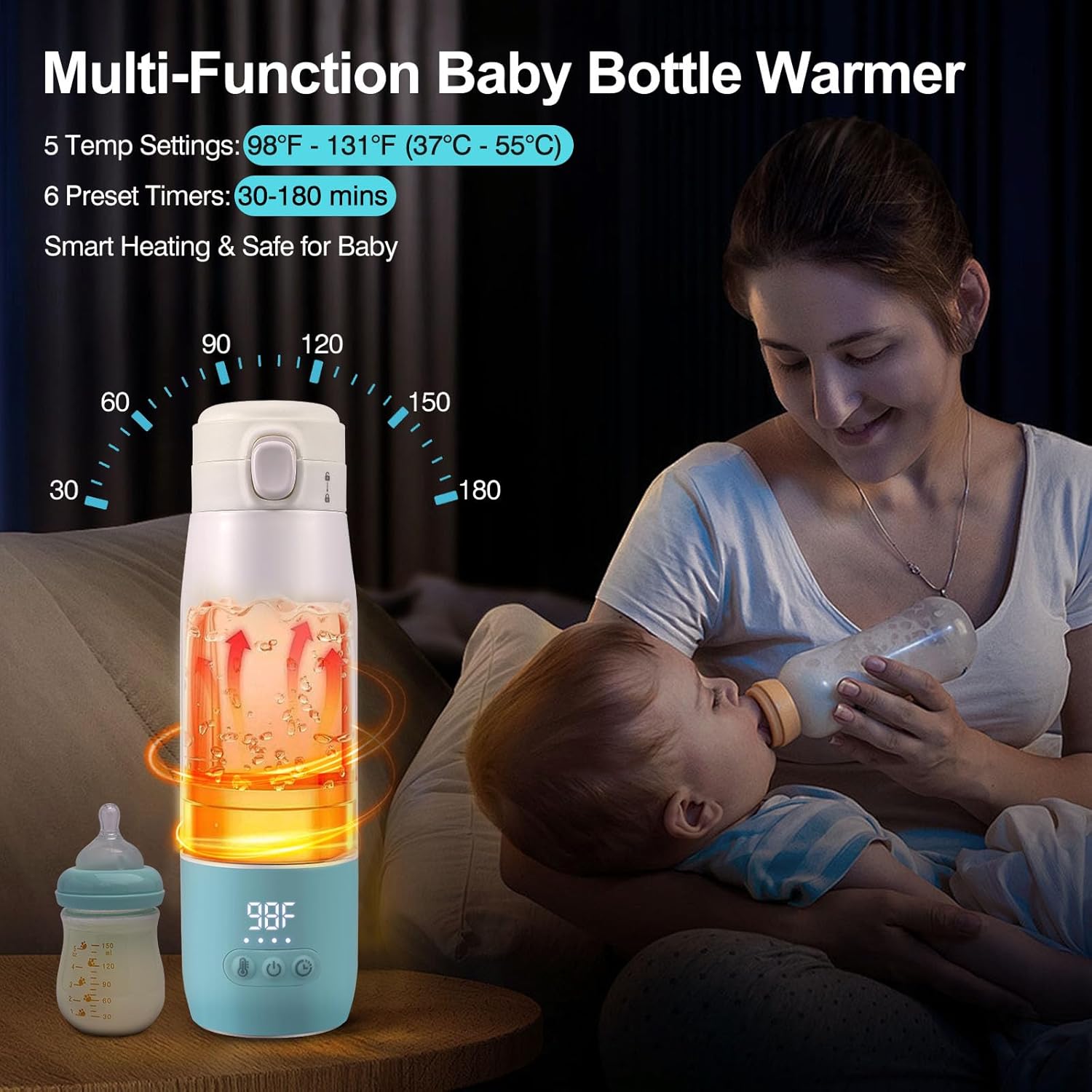 Scalda Biberon Elettrico con 5 Controlli di Temperatura - immagine 6