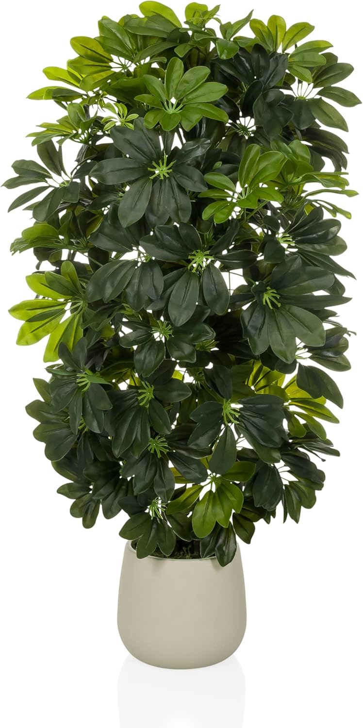 Hjh Office - Pianta Artificiale Schefflera 110 cm - immagine 1