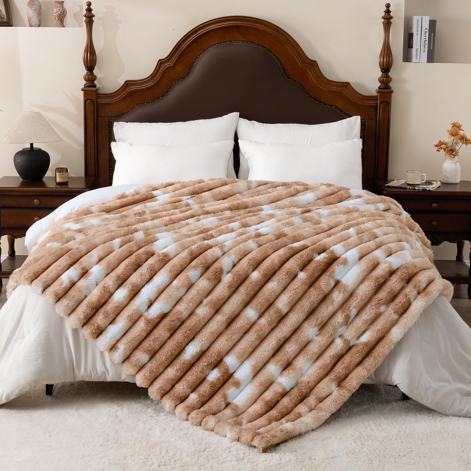 Vamcheer Coperta Matrimoniale in Finta Pelliccia 230x270