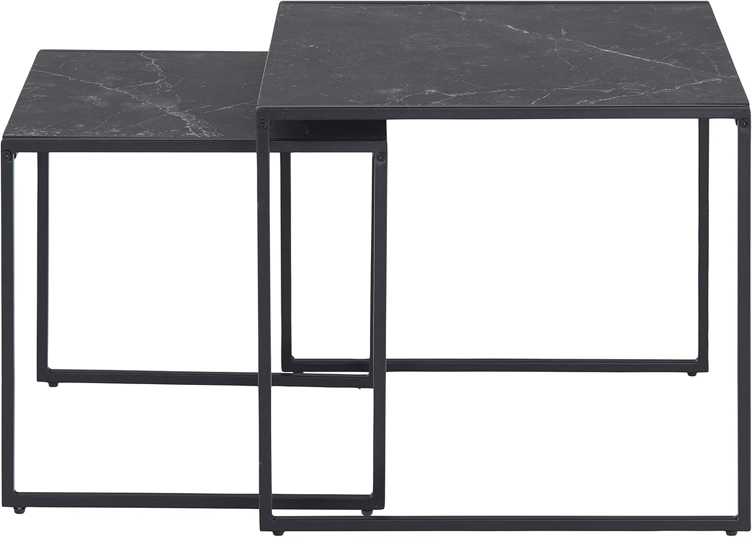 Ac Design Furniture Ingelise - Set 2 Tavoli Quadrati - immagine 3