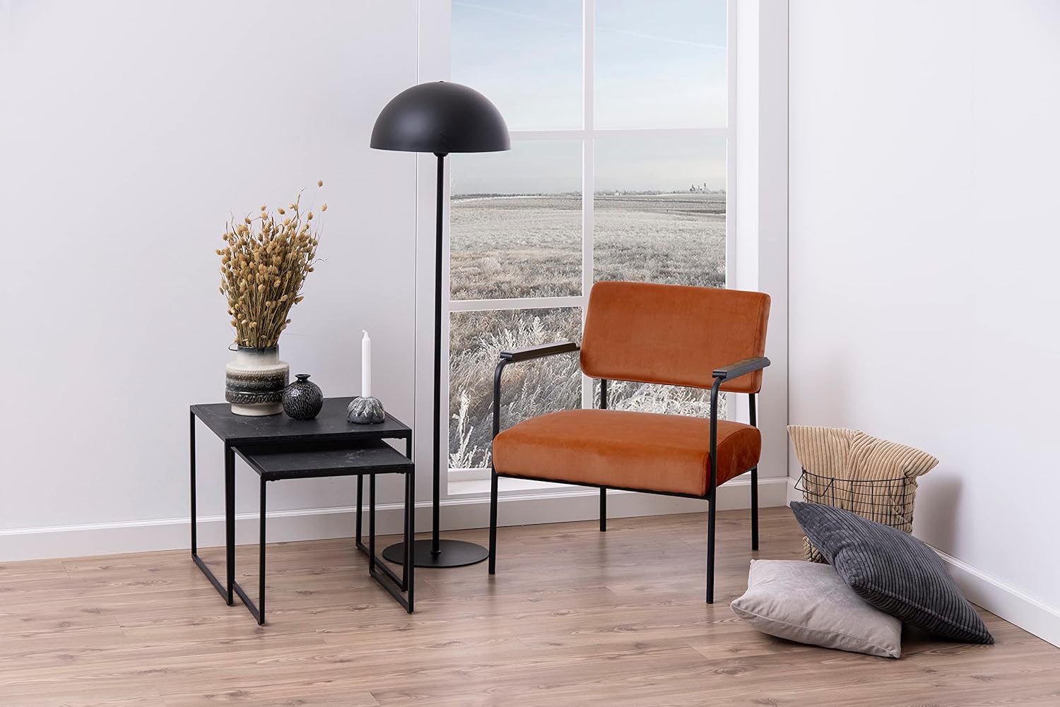 Ac Design Furniture Ingelise - Set 2 Tavoli Quadrati - immagine 9