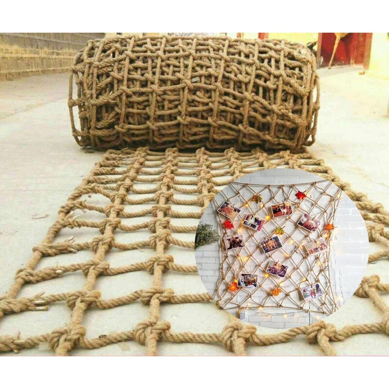 Rete Decorativa in Corda di Juta e Canapa 6mm