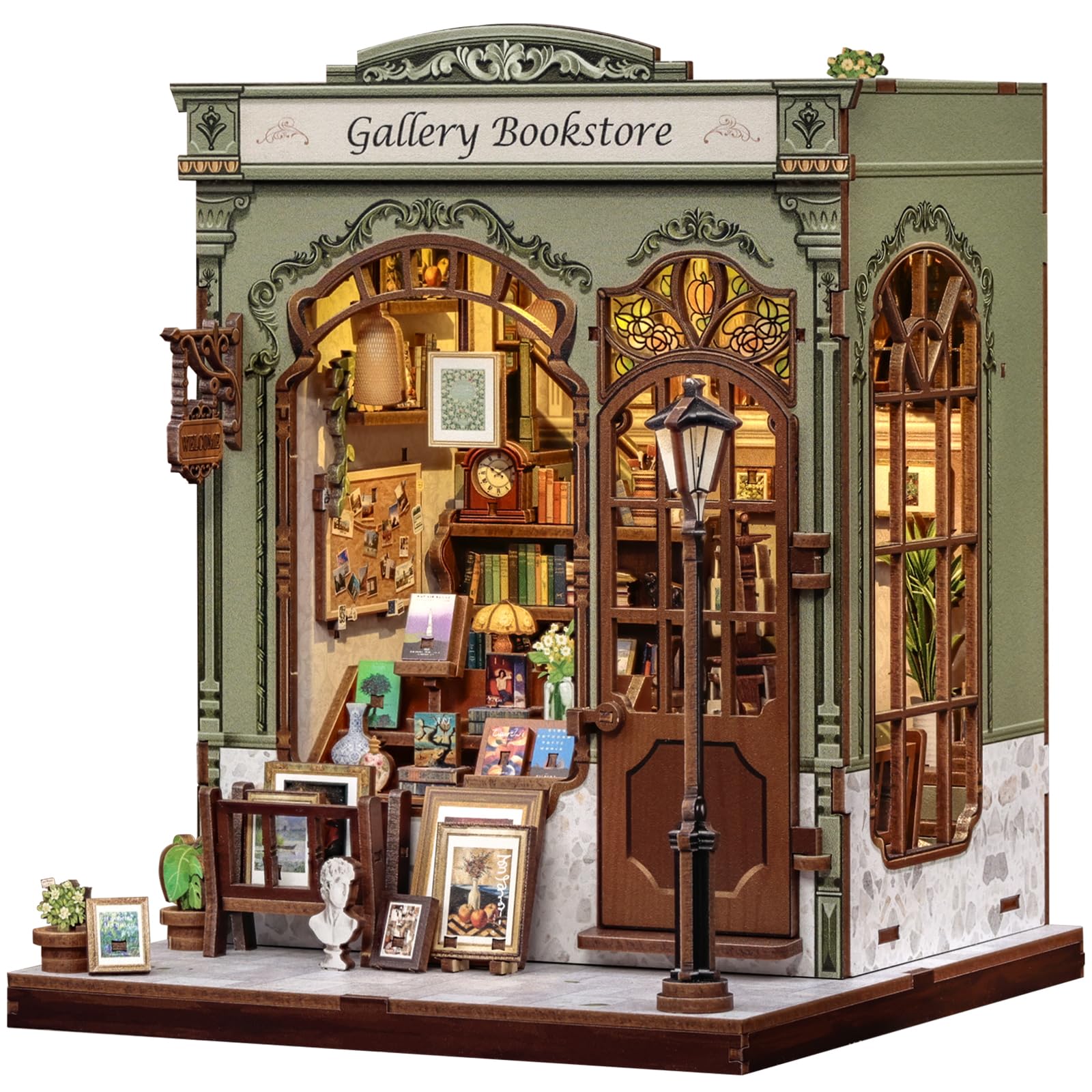 Fsolis Book Nook Kit Fai da Te - Diorama in Miniatura