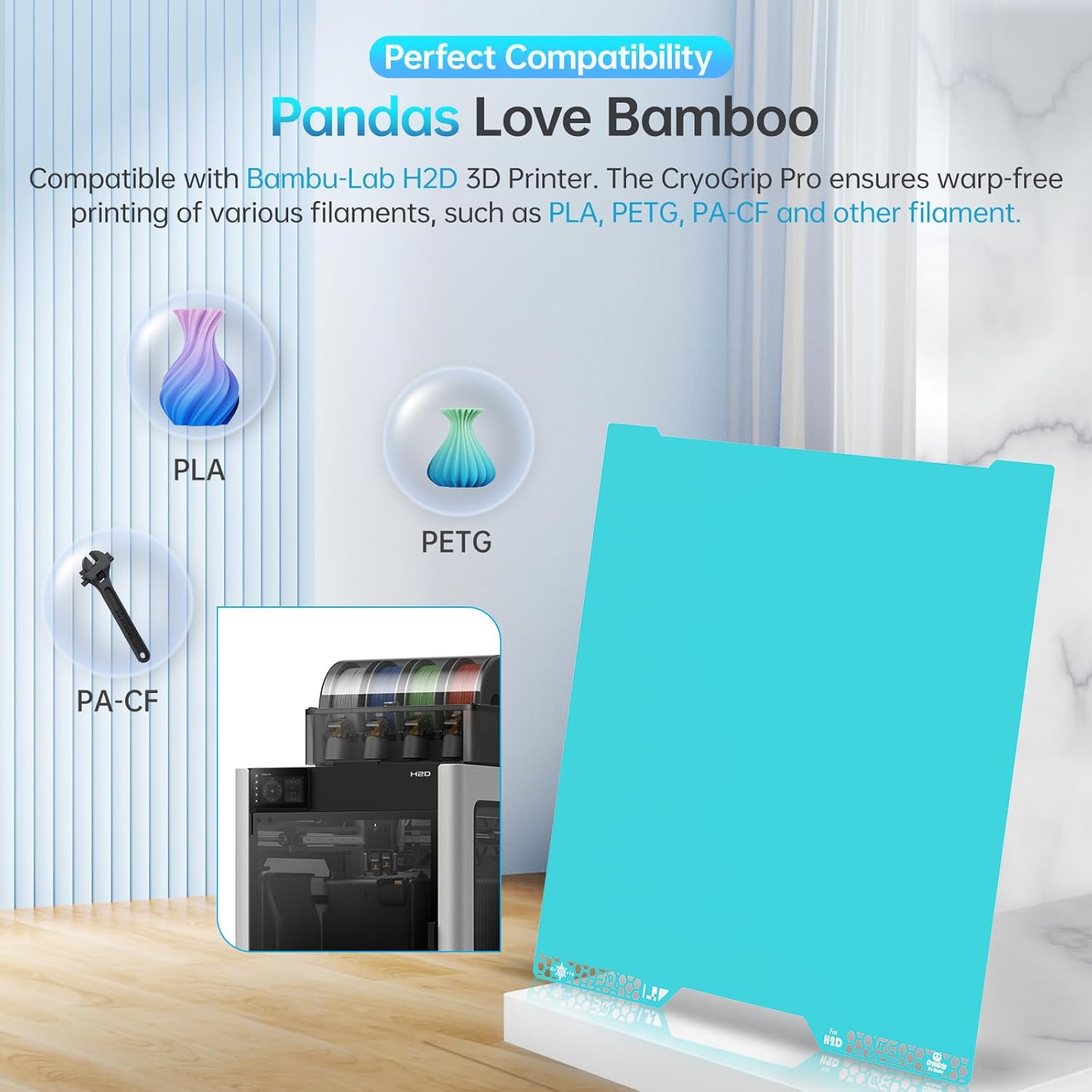 Biqu CryoGrip Pro Glacier per Bambu-Lab H2D Stampante 3D - immagine 4